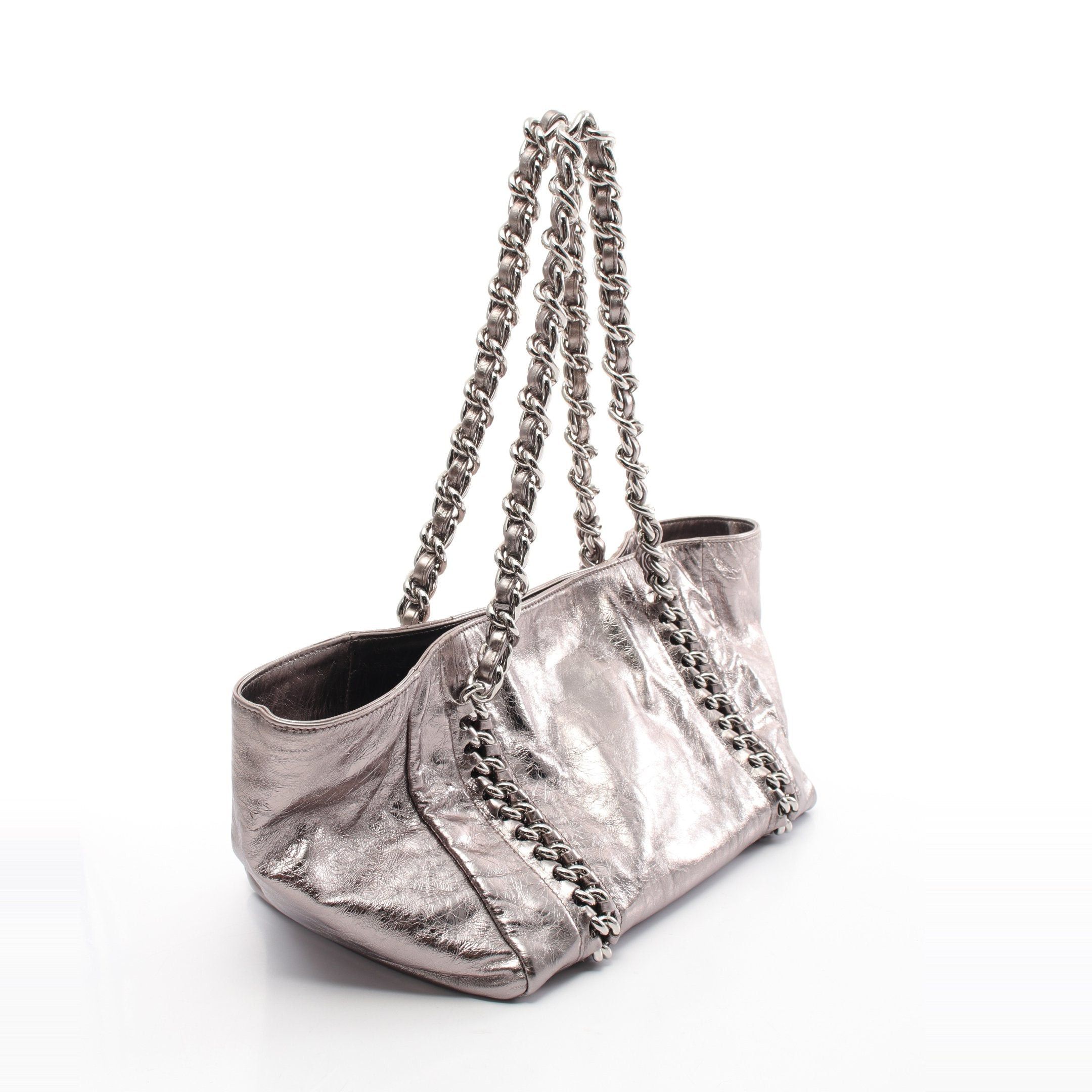 Chanel Chanel Luxury Line Shoulder Bag Tote Leather Silver Hardware Size ONE SIZE - 2 Thumbnail