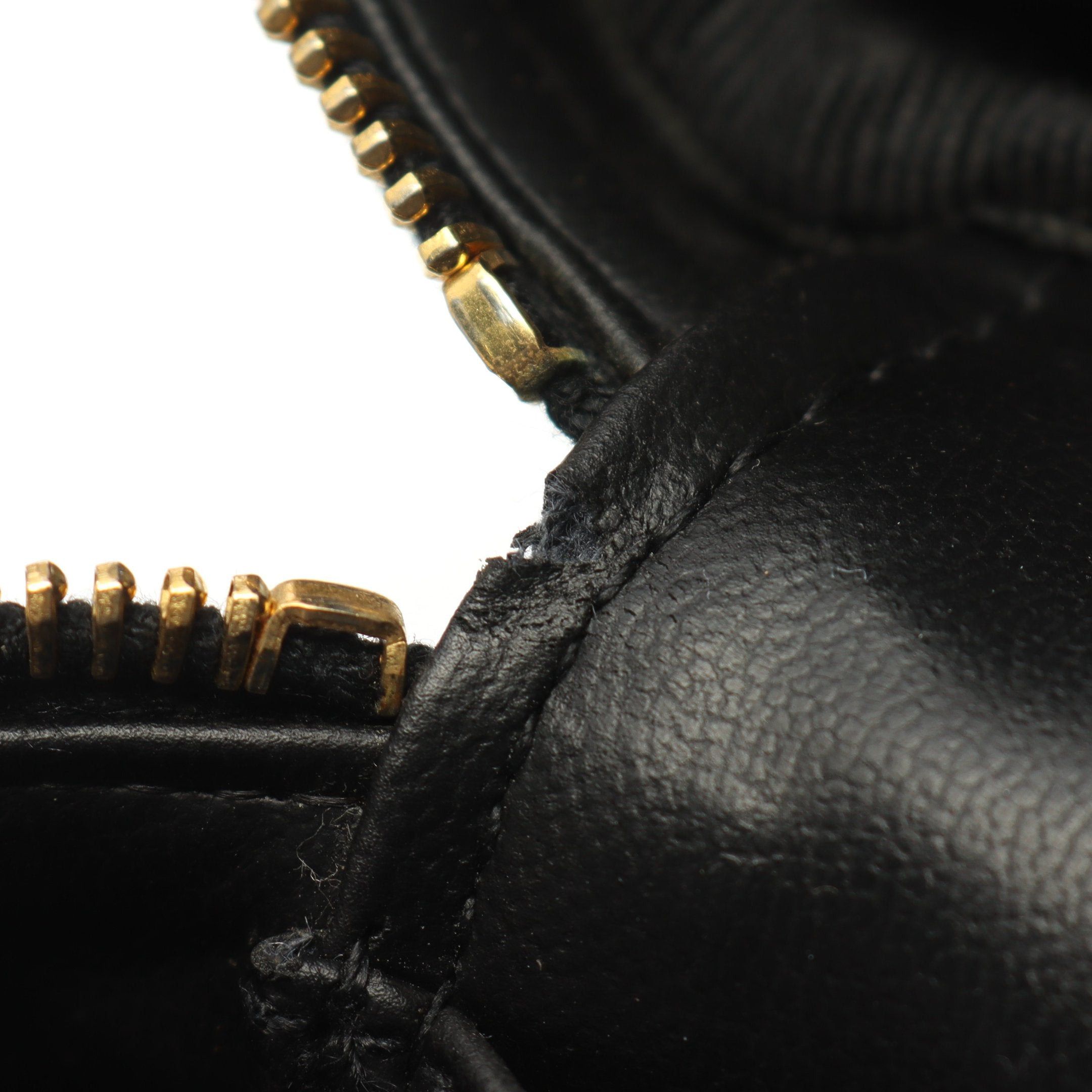 Chanel Chanel Bicolore Vanity Bag Handbag Leather Black Gold Hardware Size ONE SIZE - 6 Thumbnail