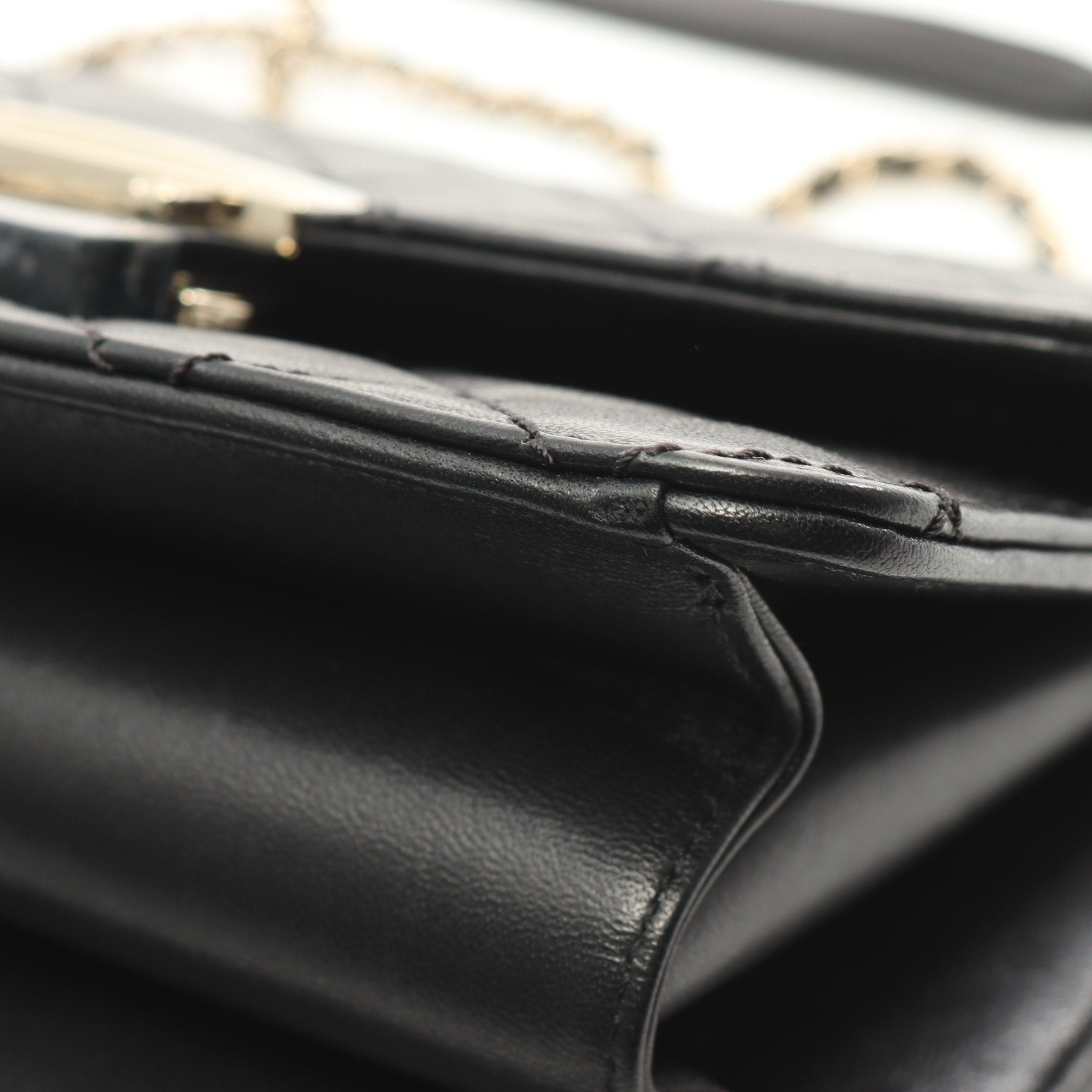 Chanel Chanel Matelasse Single Flap Chain Shoulder Bag Leather Black Gold Hardware Size ONE SIZE - 8 Thumbnail