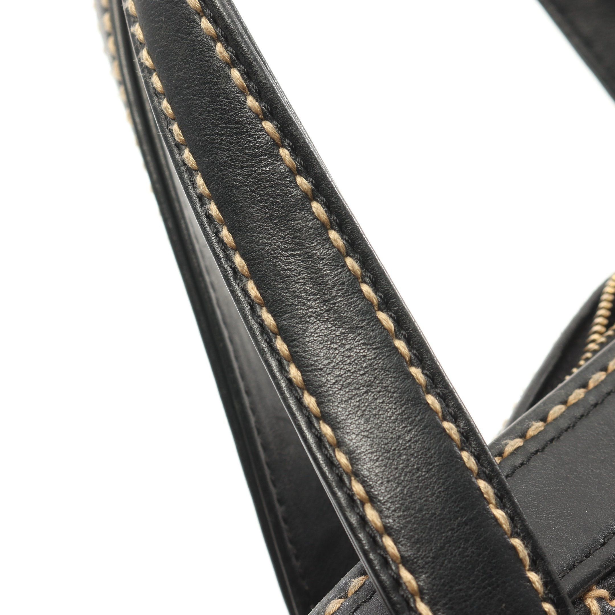 Chanel Chanel Wild Stitch Handbag Leather Black Gold Hardware Size ONE SIZE - 9 Thumbnail