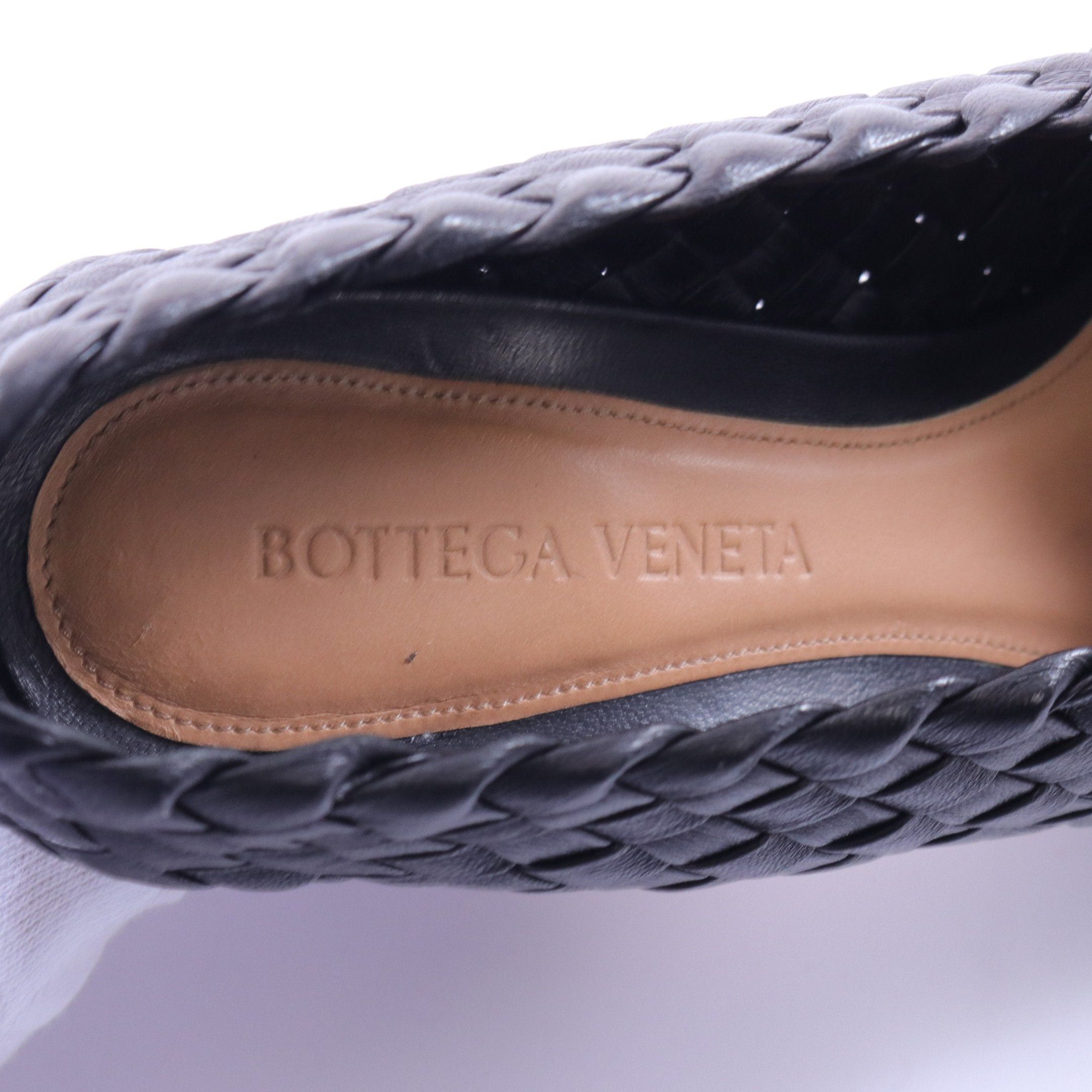 Bottega Veneta Bottega Veneta Intrecciato Almond Pumps Leather Black Size ONE SIZE - 5 Thumbnail
