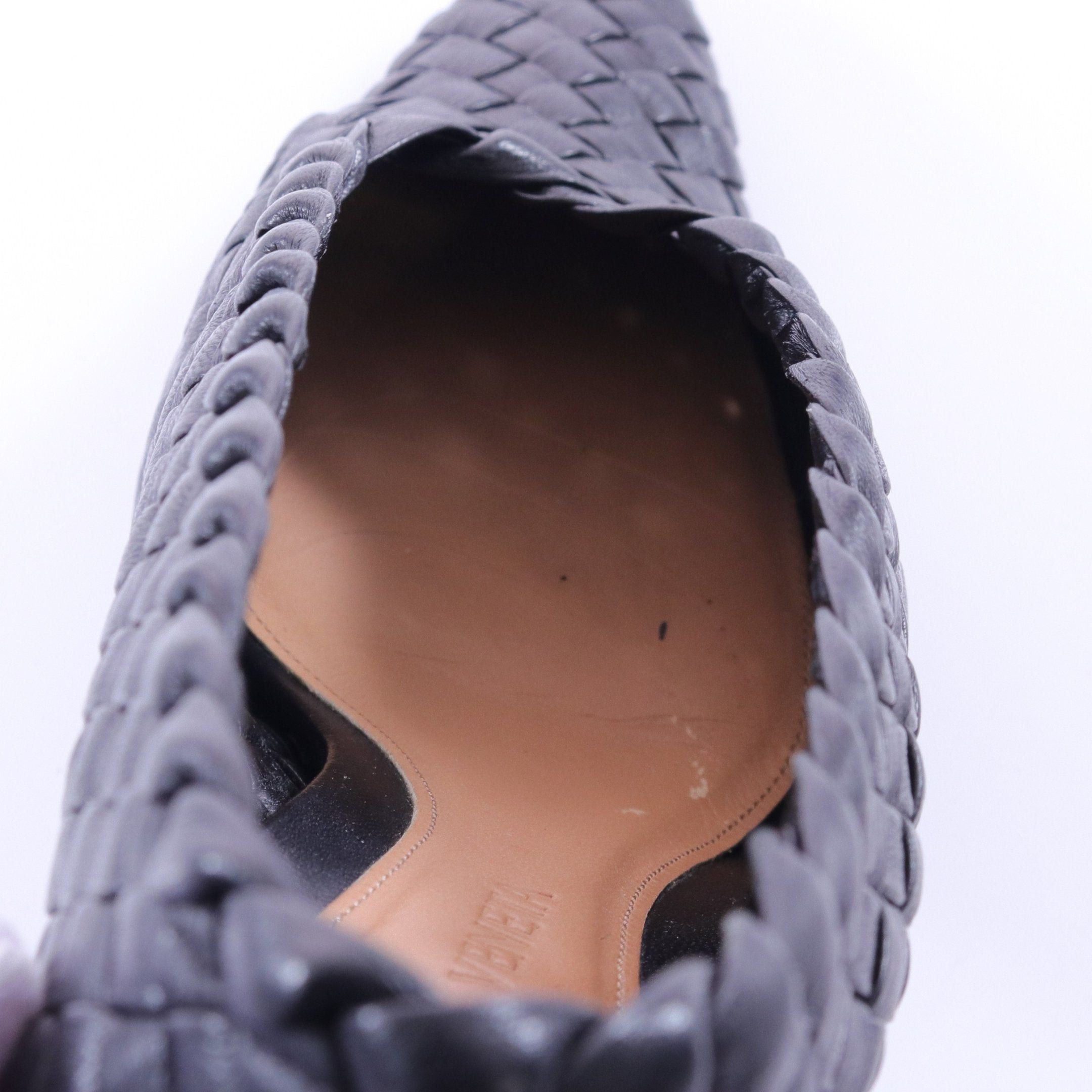 Bottega Veneta Bottega Veneta Intrecciato Almond Pumps Leather Black Size ONE SIZE - 8 Thumbnail