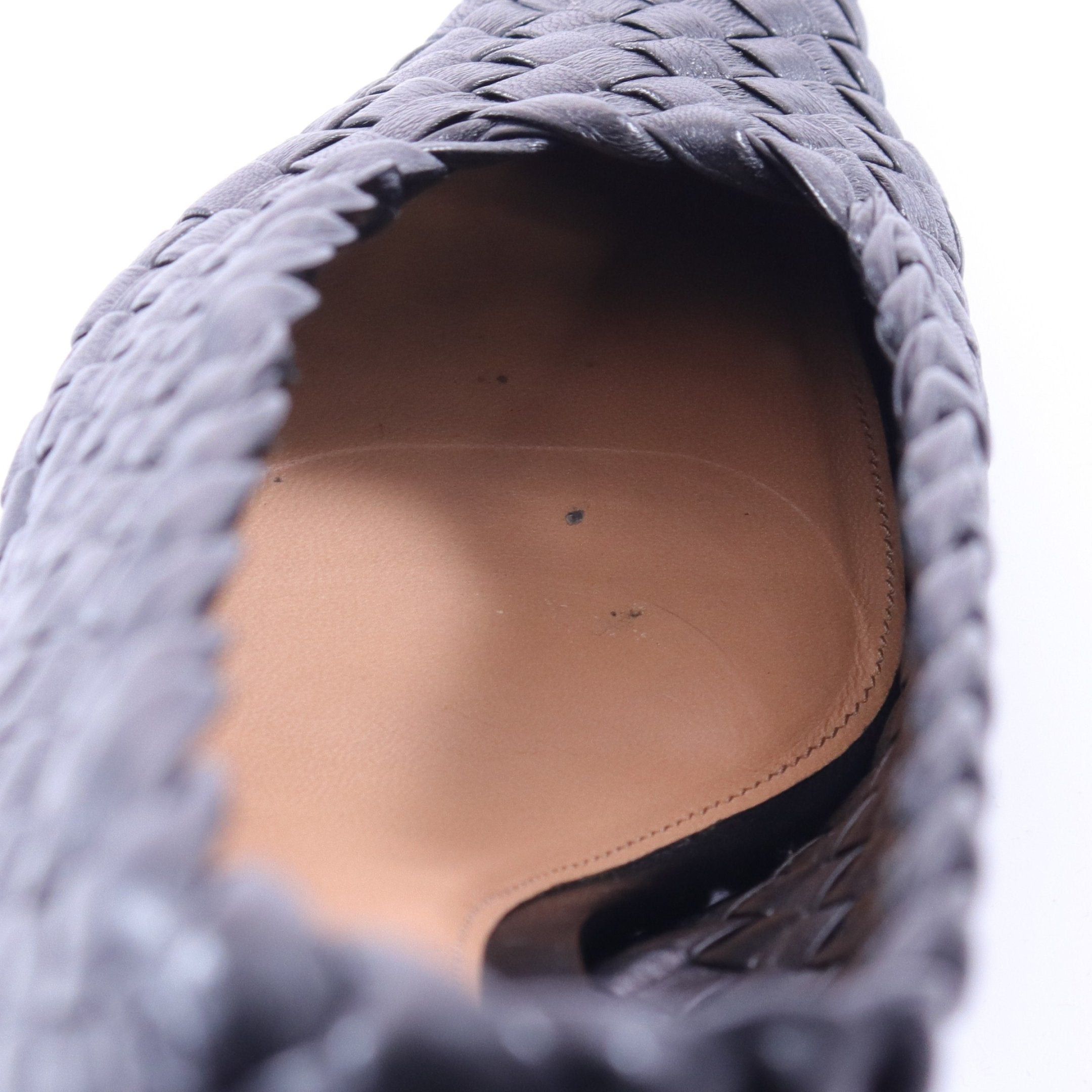Bottega Veneta Bottega Veneta Intrecciato Almond Pumps Leather Black Size ONE SIZE - 9 Thumbnail