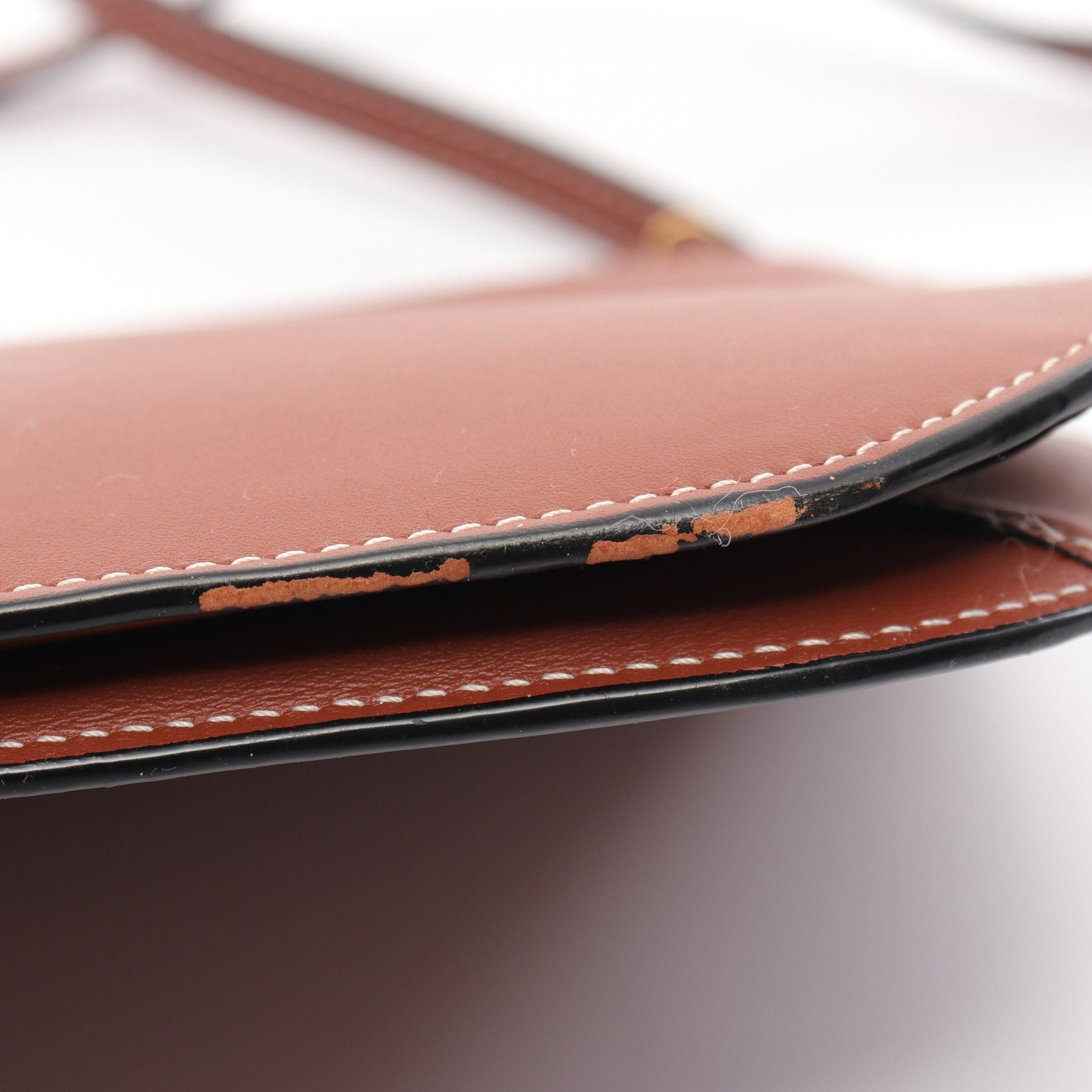 Loewe Loewe Gate Double Zip Pouch Shoulder Bag Leather Brown Size ONE SIZE - 6 Thumbnail