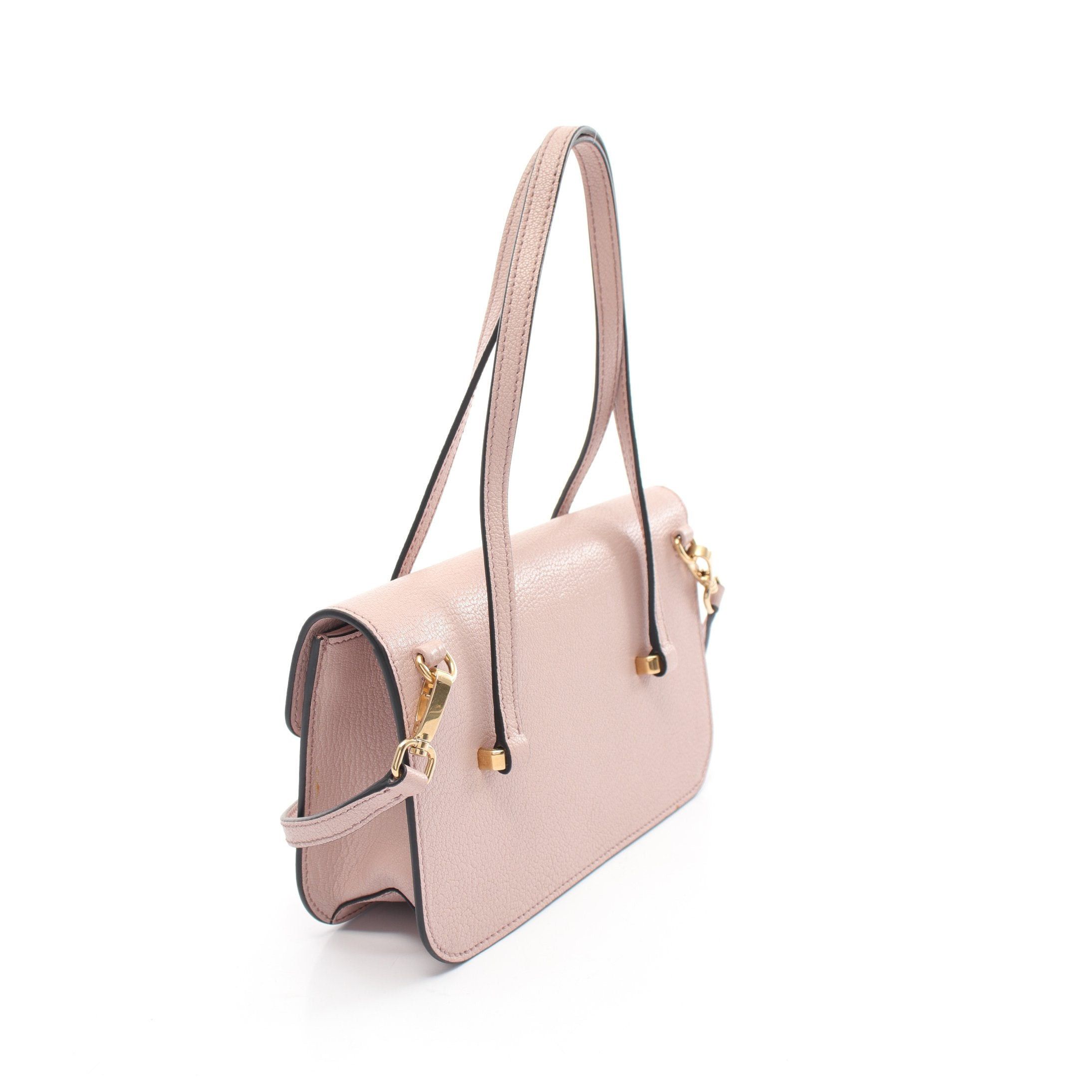 Miu Miu Miu Miu Madras Handbag Leather Pink Beige Size ONE SIZE - 2 Thumbnail
