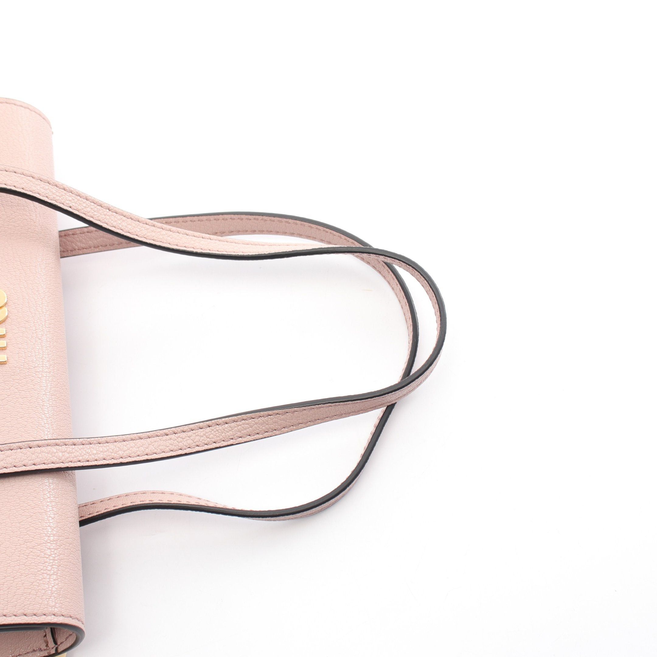 Miu Miu Miu Miu Madras Handbag Leather Pink Beige Size ONE SIZE - 5 Thumbnail