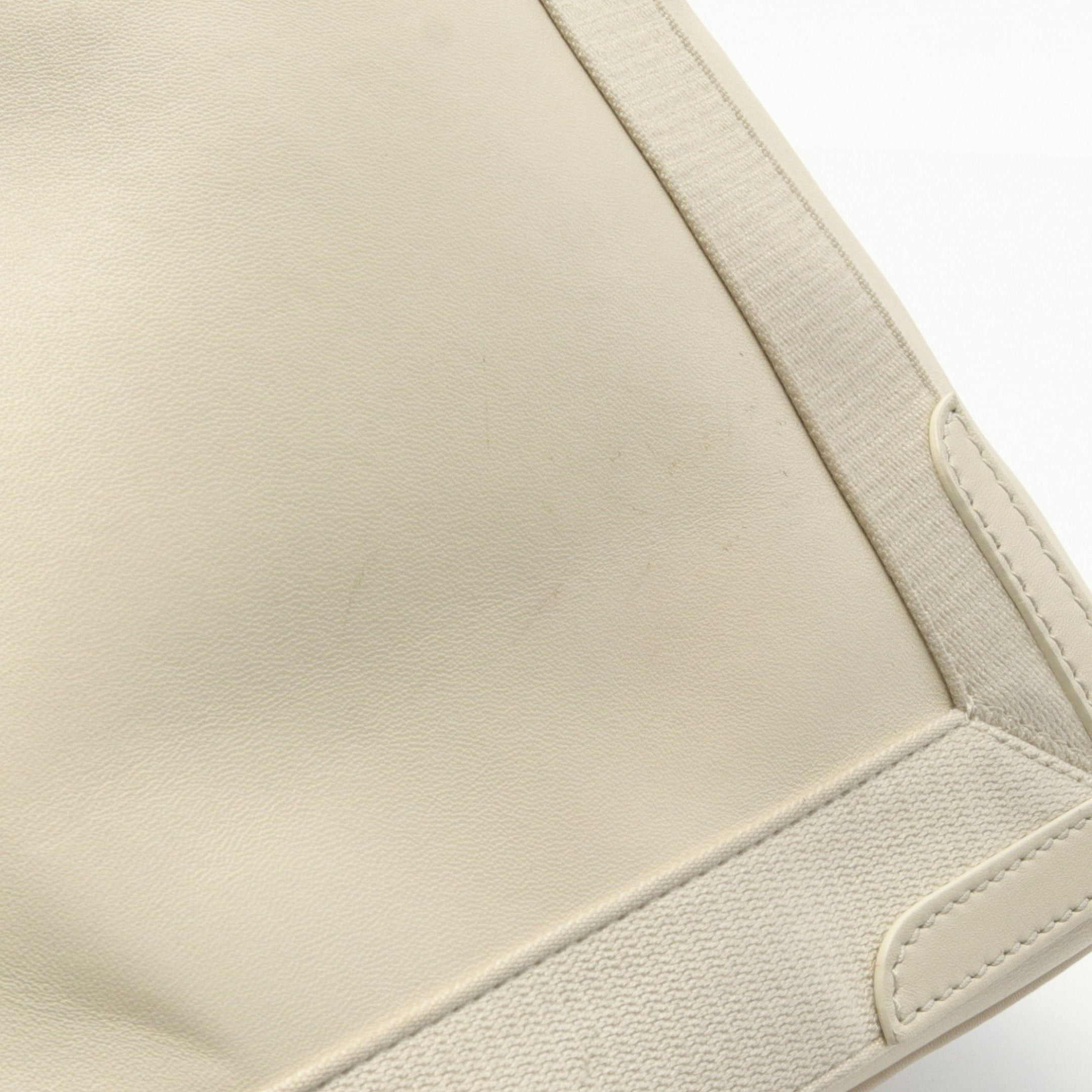 Balenciaga Balenciaga Navy Cabas S Hippopotamus Handbag Tote Bag Leather Ivory Punching Logo Size ONE SIZE - 10 Thumbnail
