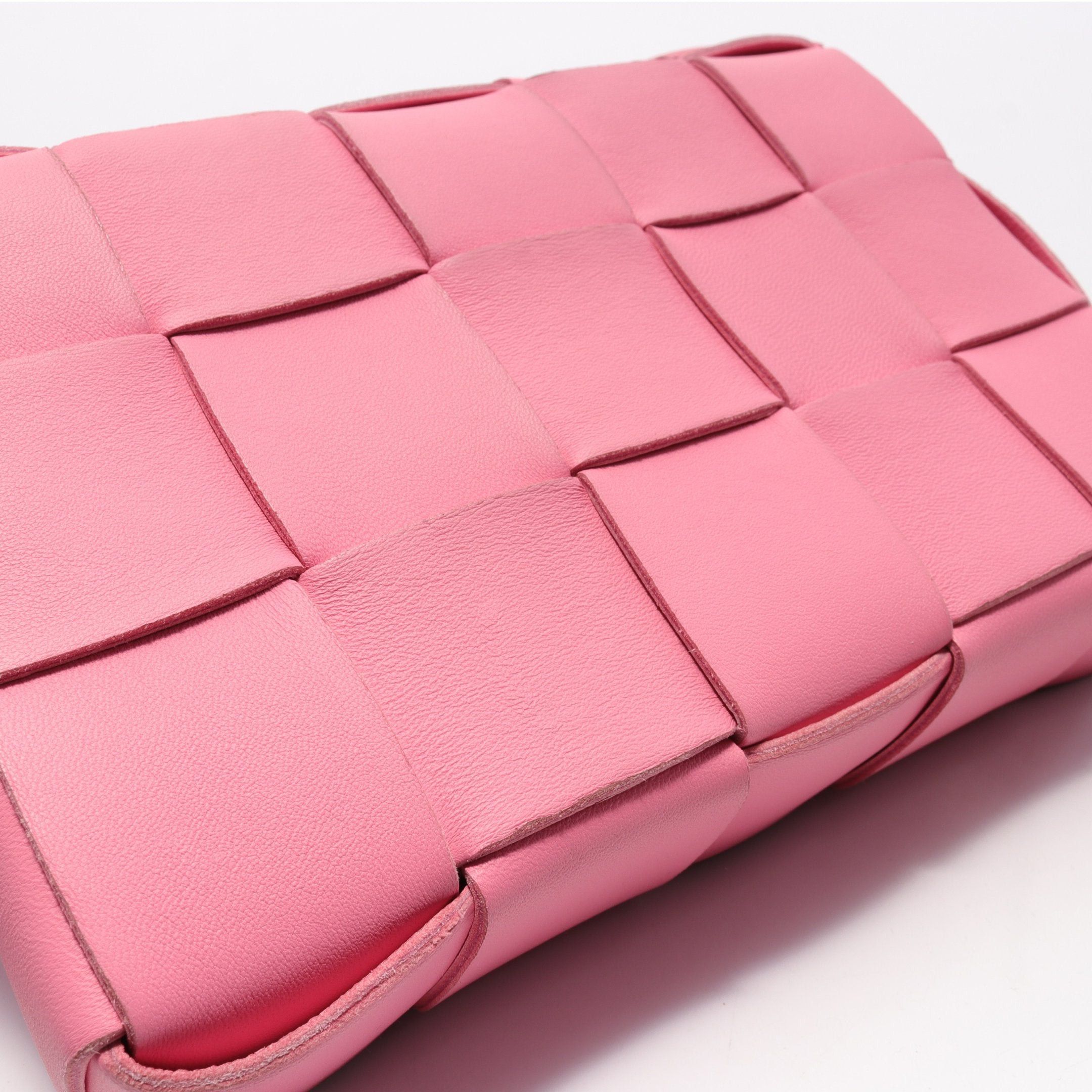 Bottega Veneta Bottega Veneta Cassette Crossbody Maxi Intrecciato Shoulder Bag Leather Pink Size ONE SIZE - 5 Thumbnail