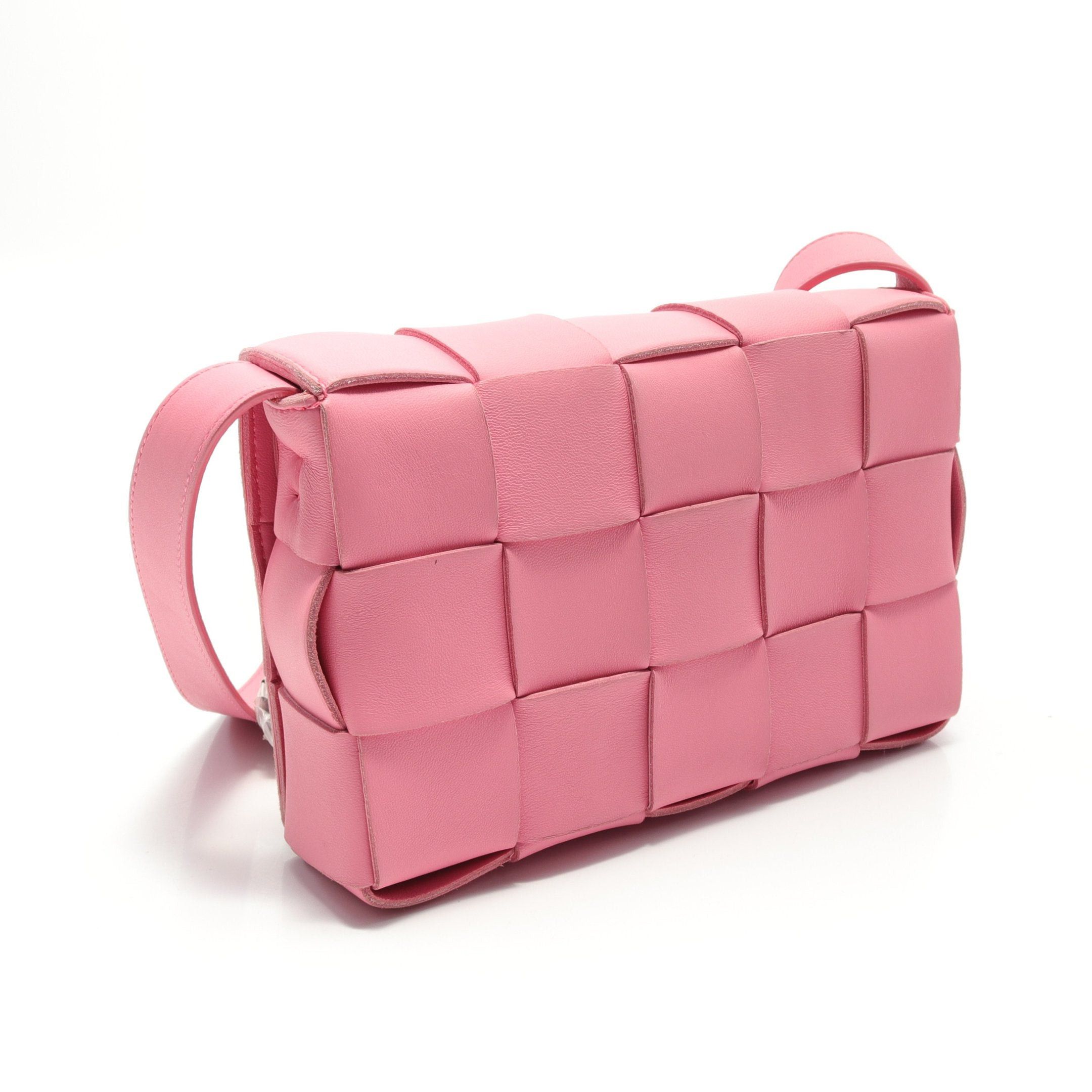 Bottega Veneta Bottega Veneta Cassette Crossbody Maxi Intrecciato Shoulder Bag Leather Pink Size ONE SIZE - 2 Thumbnail