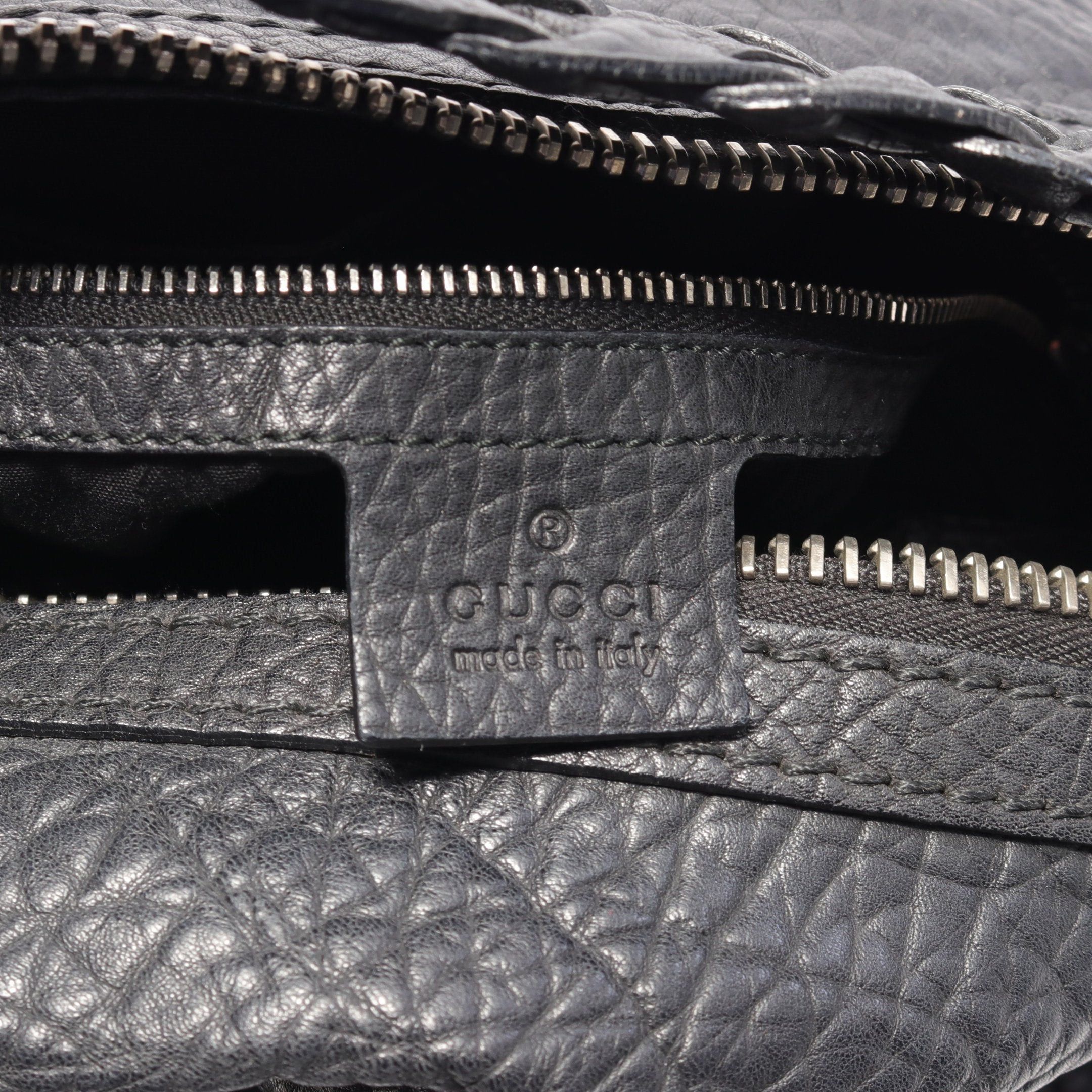 Gucci Gucci Bamboo One Shoulder Bag Leather Black Knitting Size ONE SIZE - 4 Thumbnail