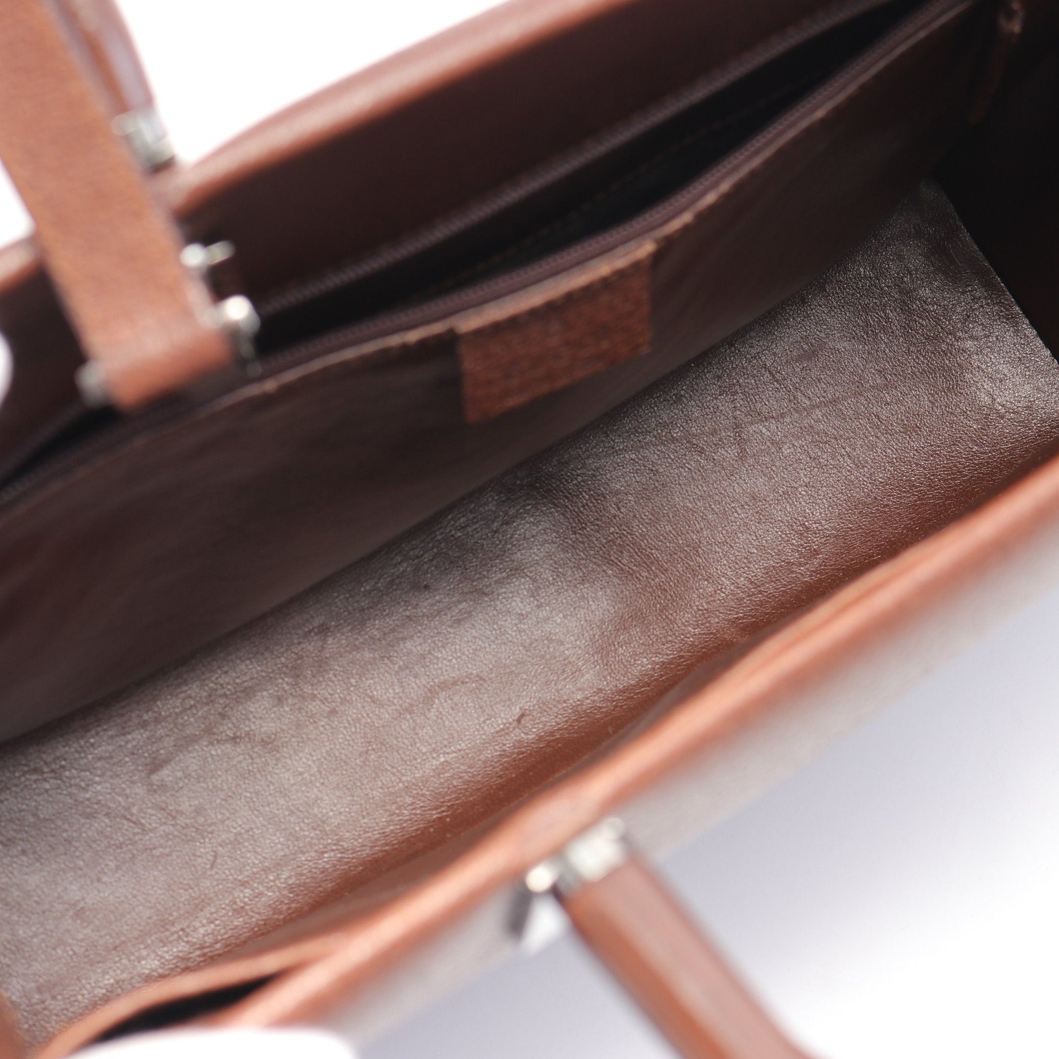 Gucci Gucci Bamboo Handbag Leather Brown Size ONE SIZE - 3 Thumbnail