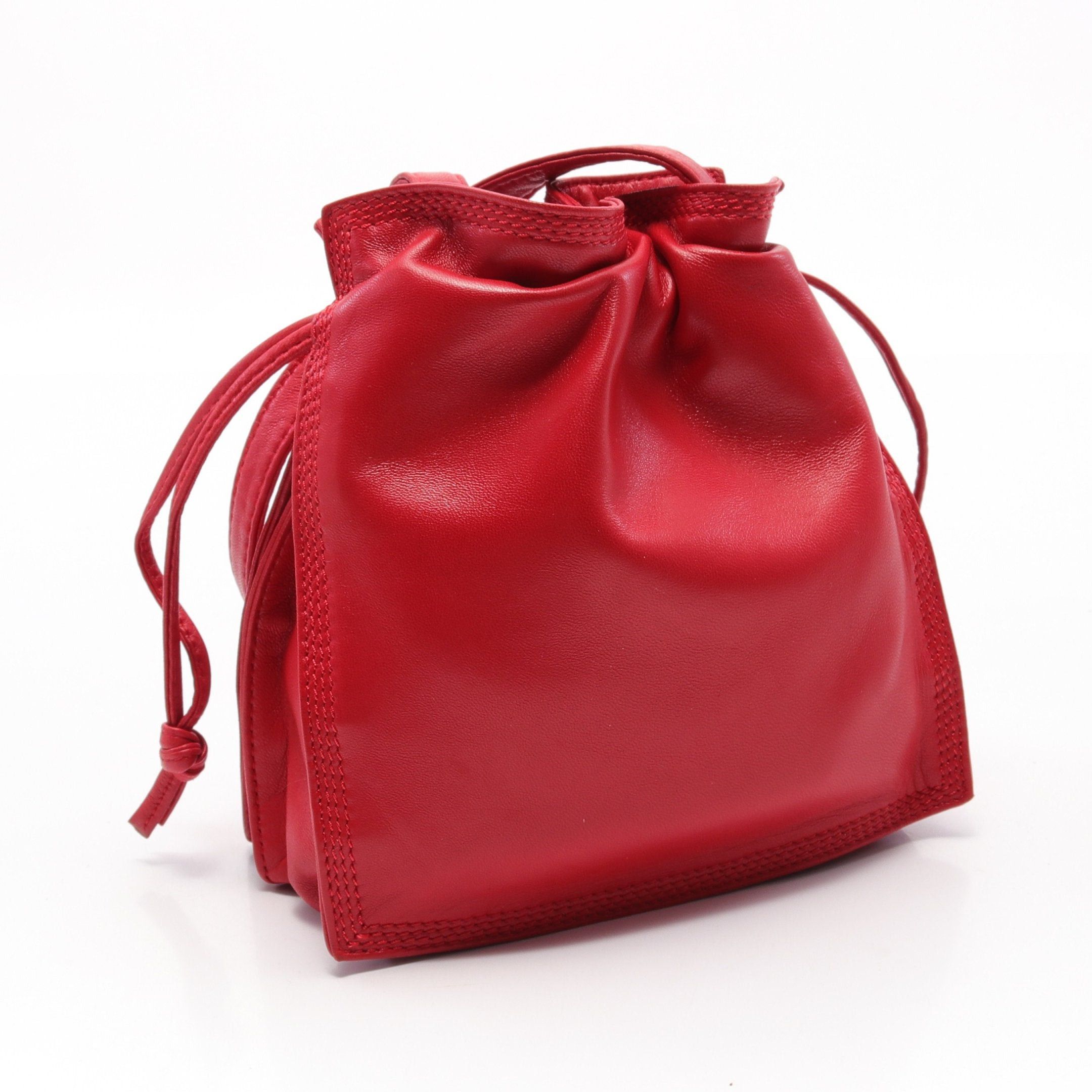 Loewe Loewe Anagram Shoulder Bag Leather Red Purse Size ONE SIZE - 2 Thumbnail