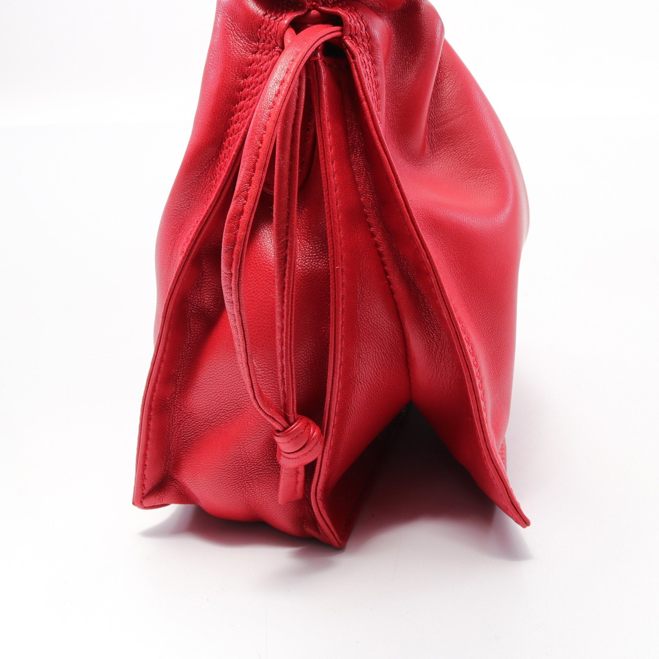 Loewe Loewe Anagram Shoulder Bag Leather Red Purse Size ONE SIZE - 7 Thumbnail