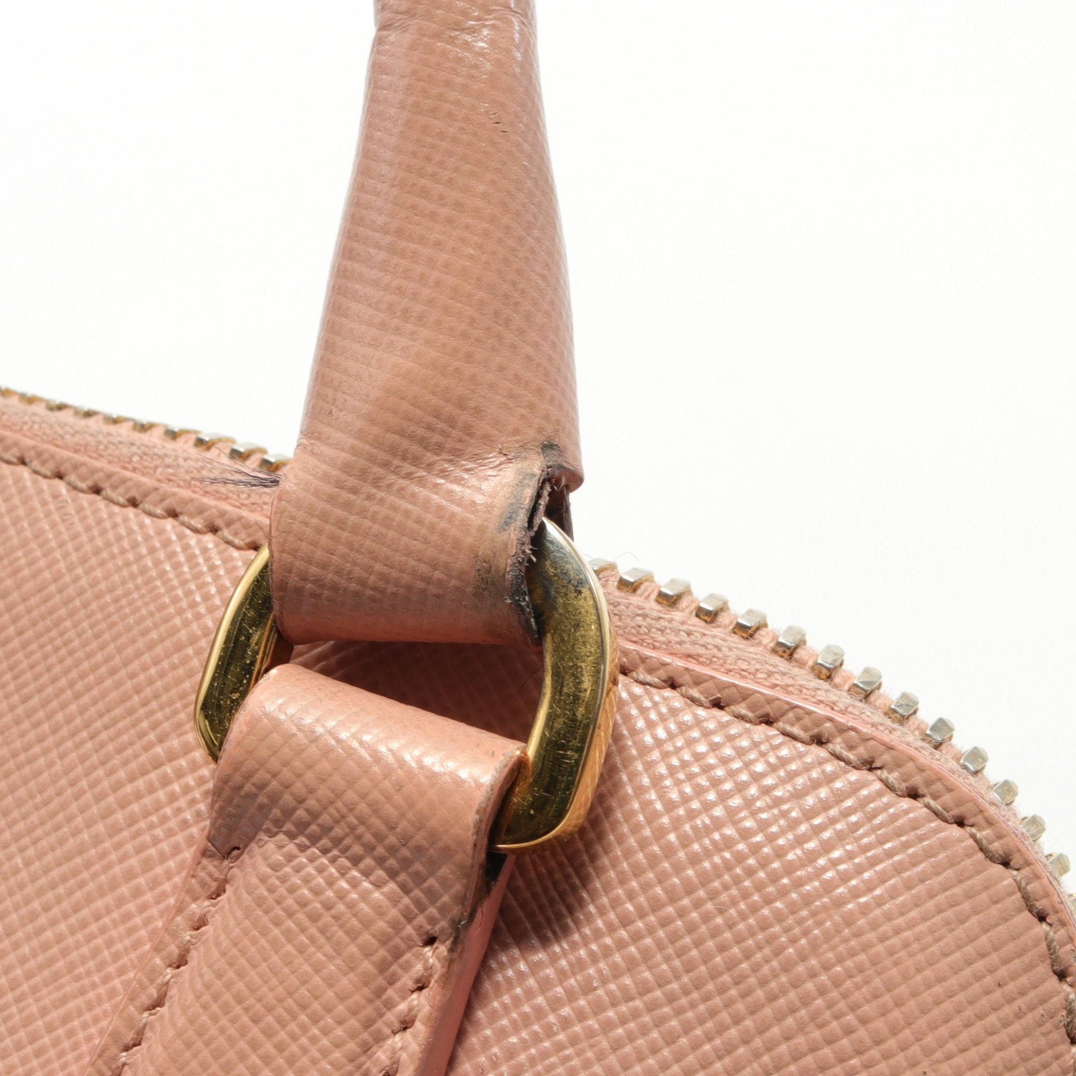 Prada Prada Saffiano Lux Handbag Leather Pink Size ONE SIZE - 9 Thumbnail