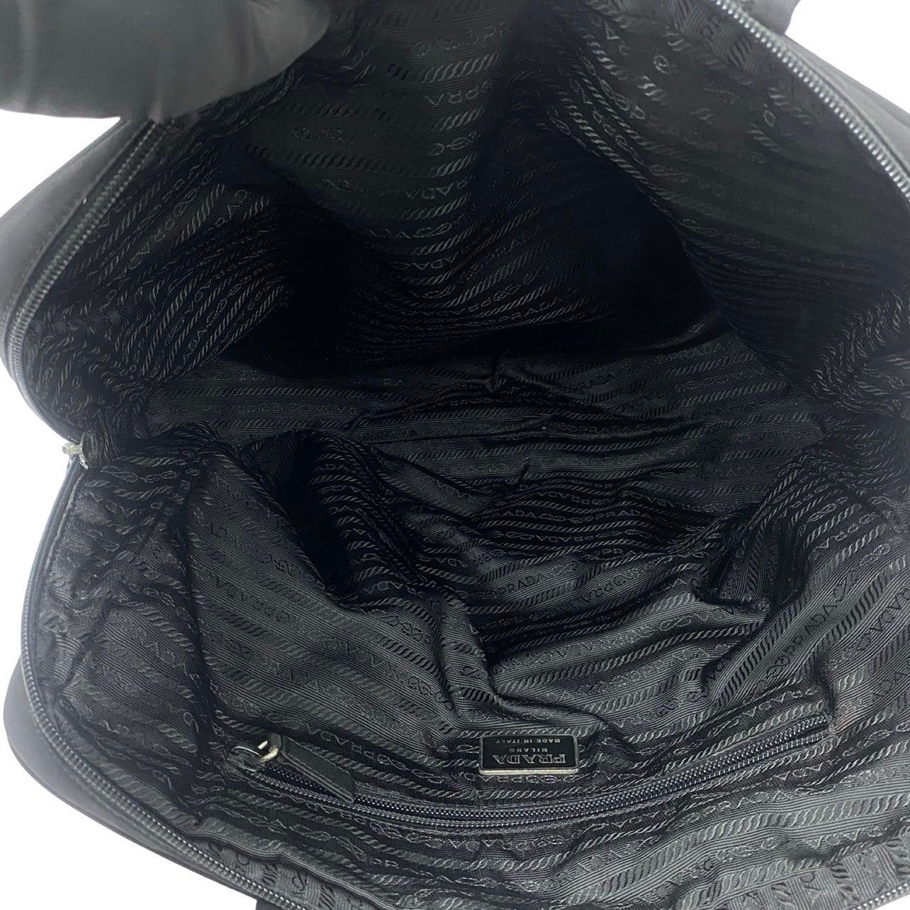 Prada Prada Handbag Black Nylon Size ONE SIZE - 8 Thumbnail