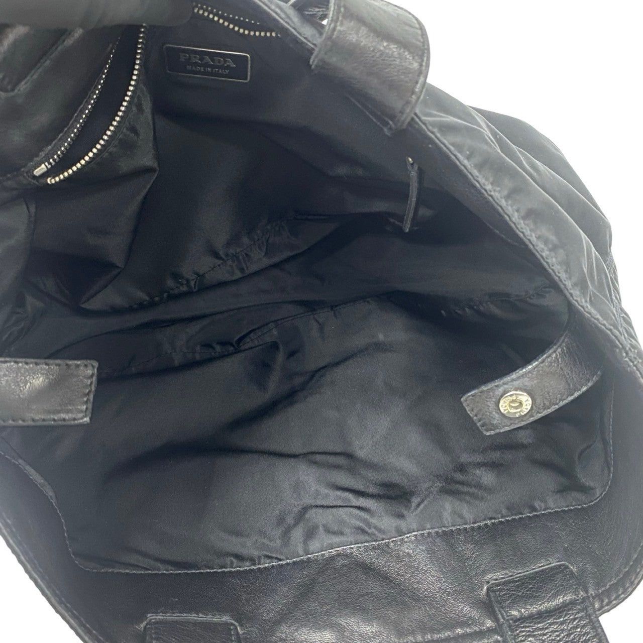 Prada Prada Handbag Black Nylon Size ONE SIZE - 8 Thumbnail
