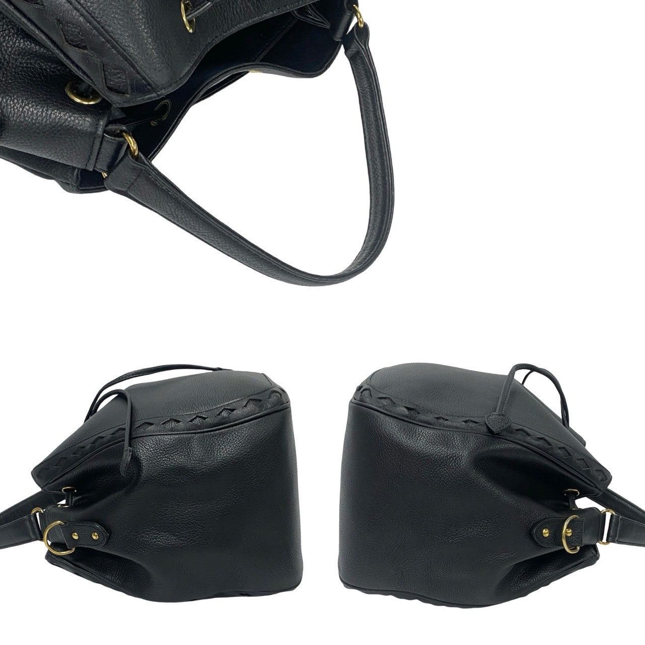 Yves Saint Laurent Yves Saint Laurent Shoulder Bag Black Leather Size ONE SIZE - 5 Thumbnail