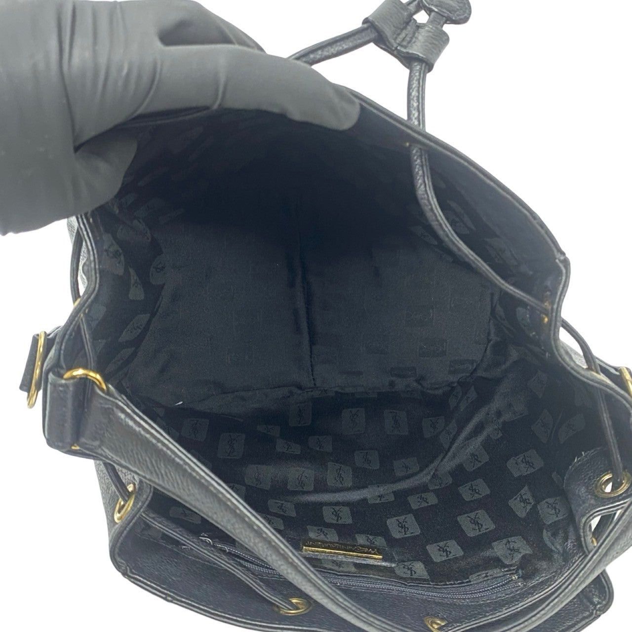 Yves Saint Laurent Yves Saint Laurent Shoulder Bag Black Leather Size ONE SIZE - 8 Thumbnail