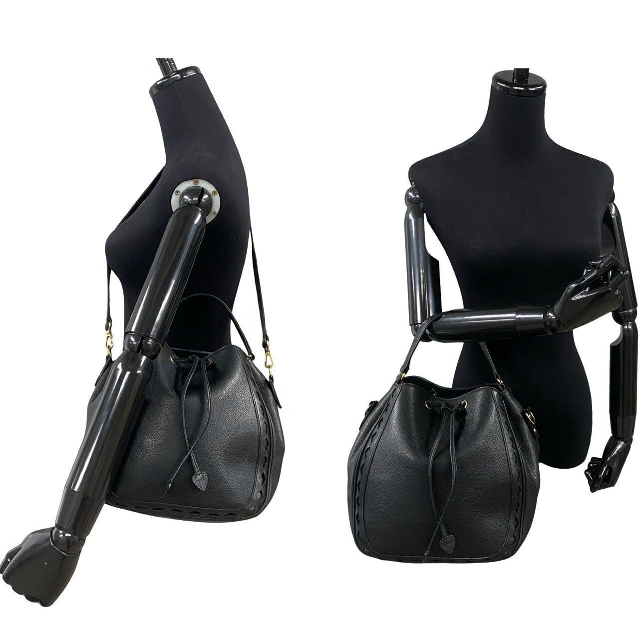 Yves Saint Laurent Yves Saint Laurent Shoulder Bag Black Leather Size ONE SIZE - 2 Thumbnail