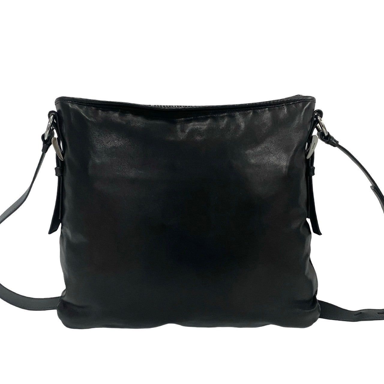Prada Prada Shoulder Bag Black Leather Size ONE SIZE - 4 Thumbnail