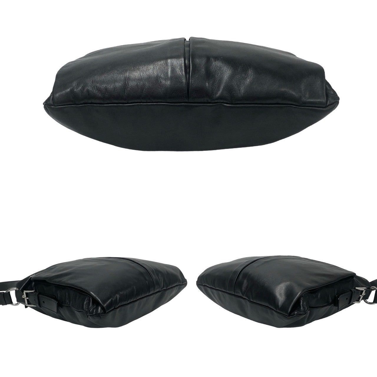 Prada Prada Shoulder Bag Black Leather Size ONE SIZE - 6 Thumbnail