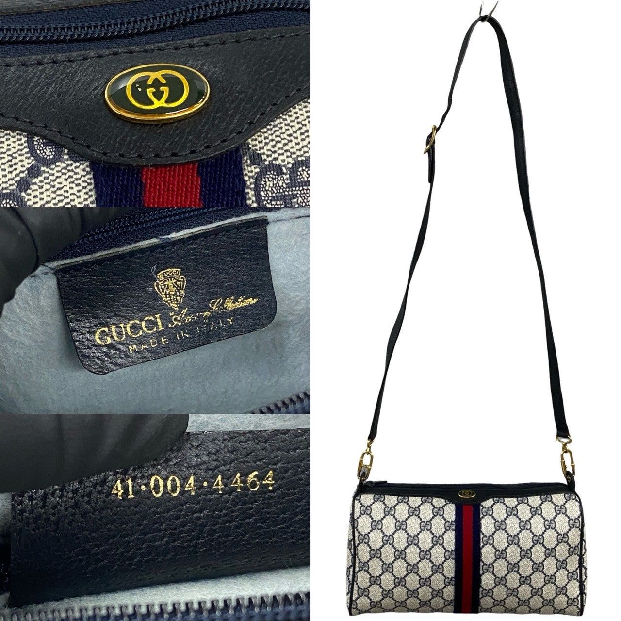 Gucci Gucci Shoulder Bag Navy Leather Size ONE SIZE - 3 Thumbnail