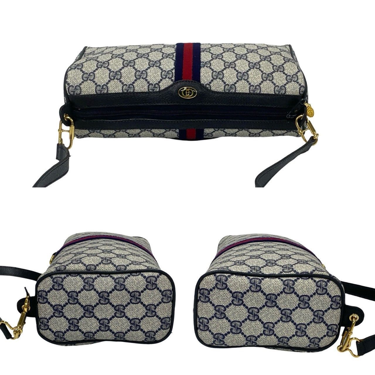 Gucci Gucci Shoulder Bag Navy Leather Size ONE SIZE - 5 Thumbnail