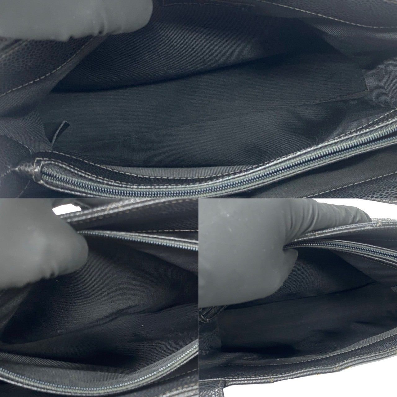 Chanel Chanel Tote Bag Black Leather Size ONE SIZE - 7 Thumbnail