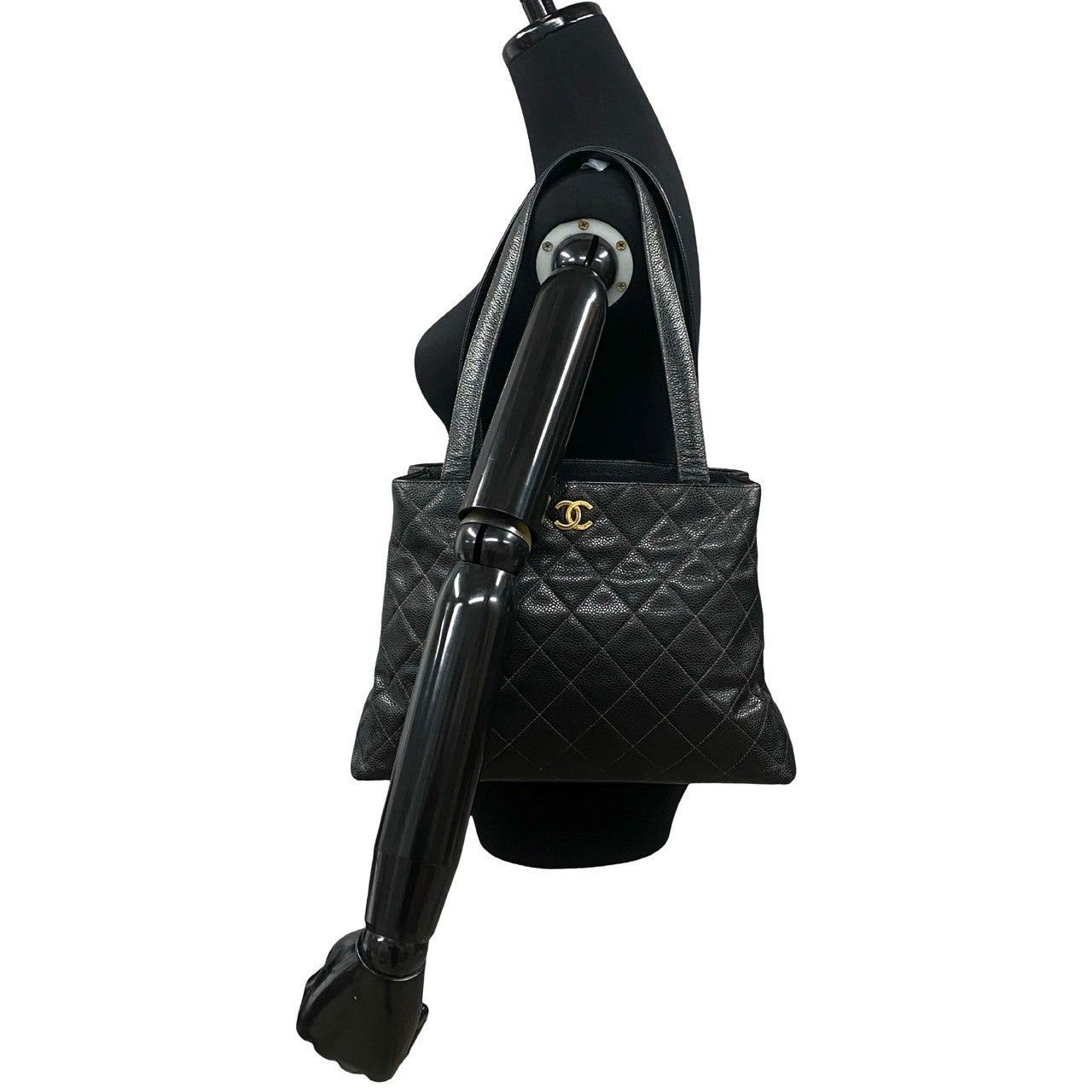 Chanel Chanel Tote Bag Black Leather Size ONE SIZE - 2 Thumbnail
