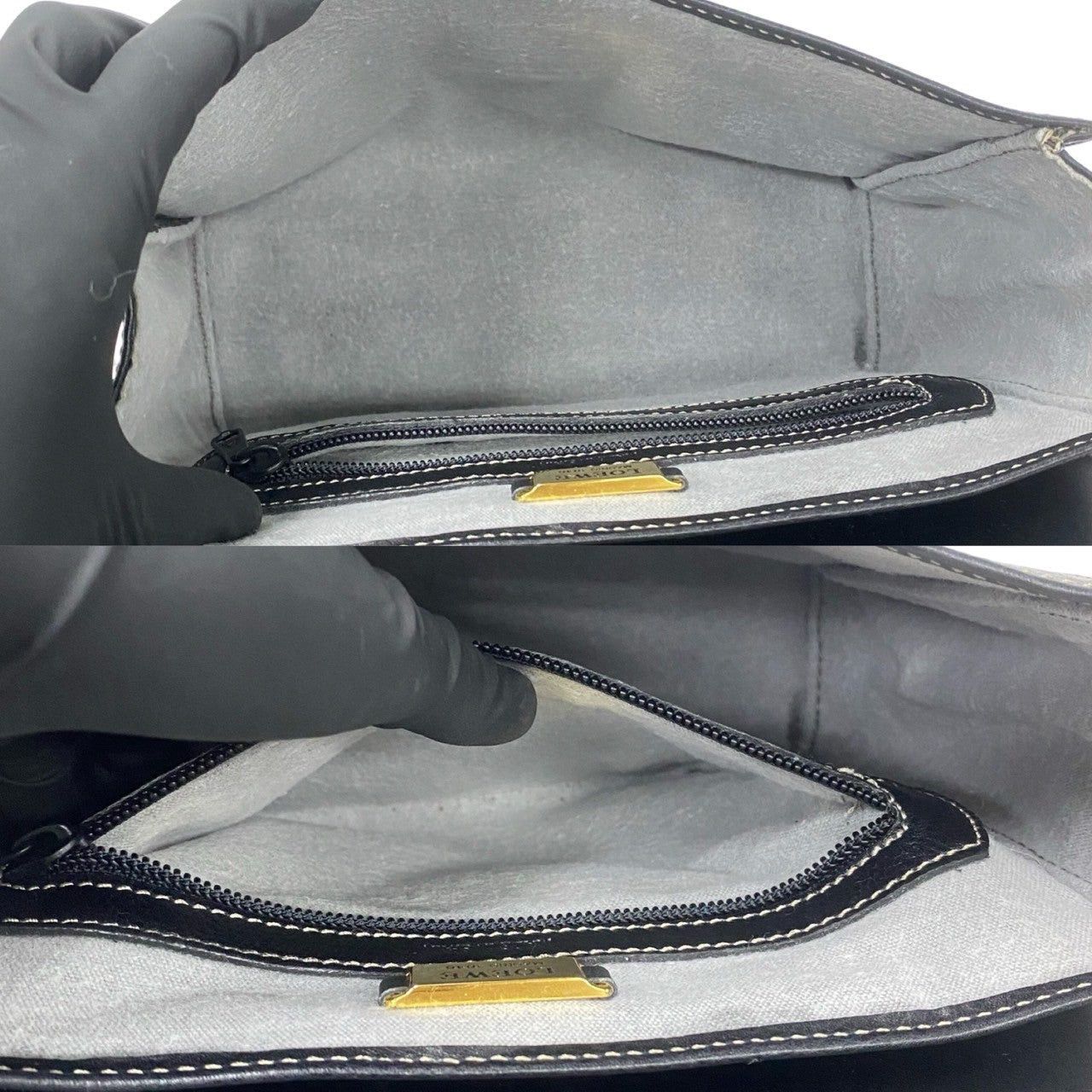 Loewe Loewe Shoulder Bag Black Leather Size ONE SIZE - 9 Thumbnail