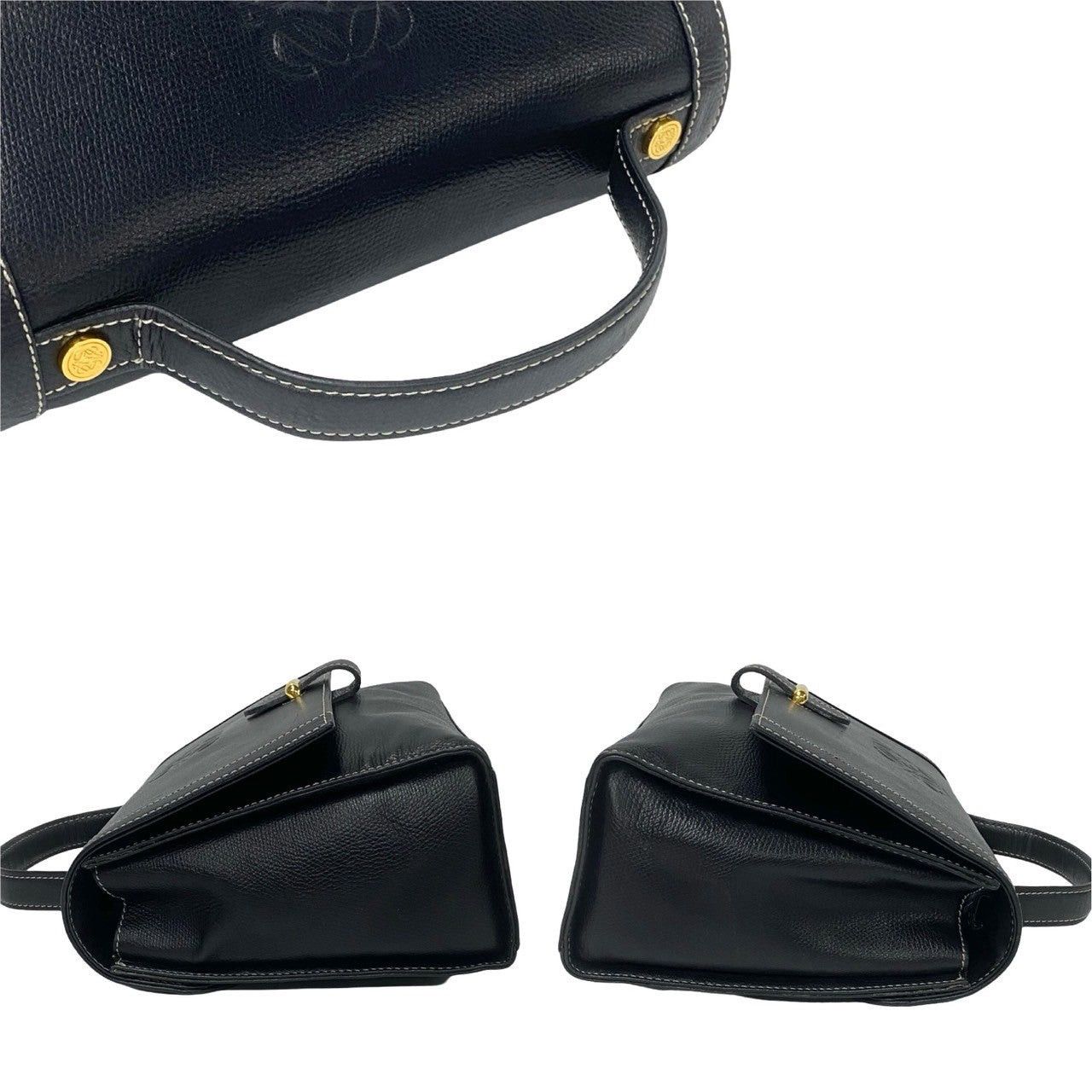 Loewe Loewe Shoulder Bag Black Leather Size ONE SIZE - 5 Thumbnail