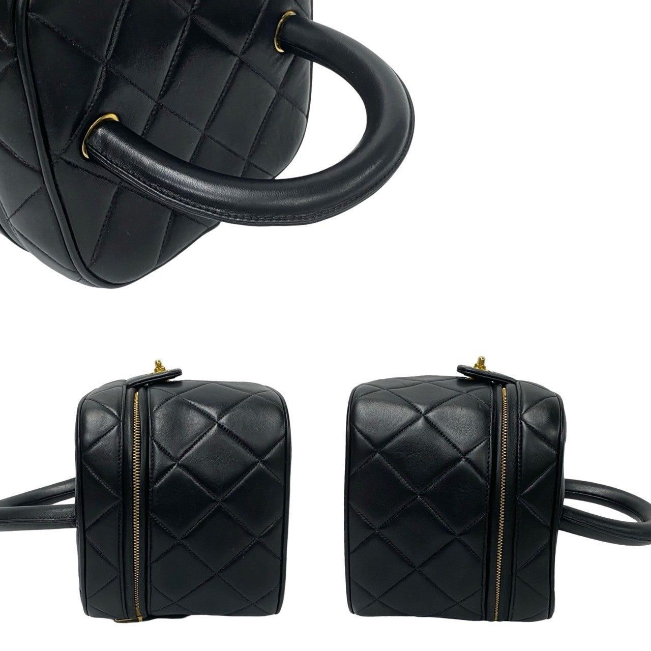 Chanel Chanel Handbag Black Lambskin Size ONE SIZE - 4 Thumbnail