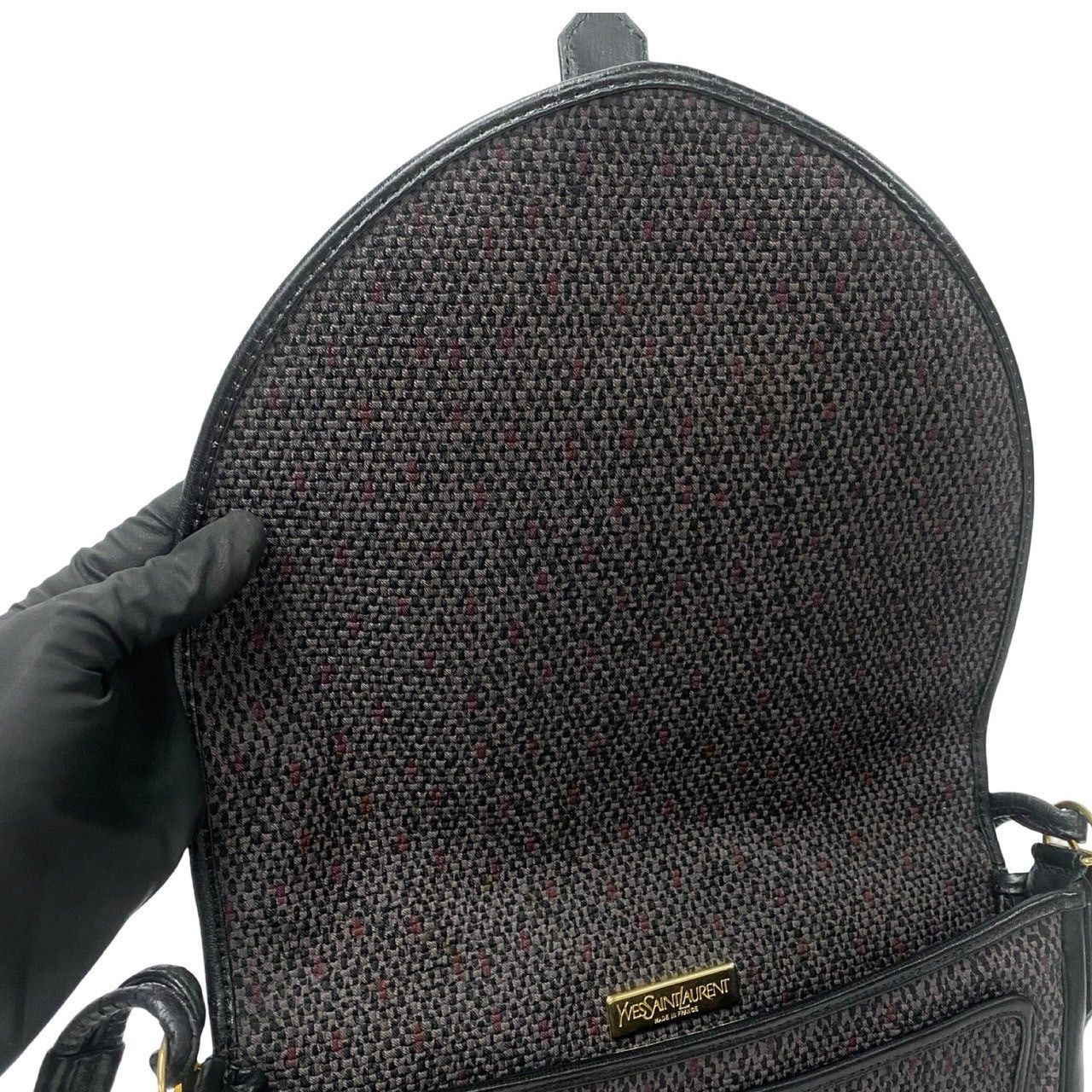 Yves Saint Laurent Yves Saint Laurent Shoulder Bag Black Leather Size ONE SIZE - 8 Thumbnail