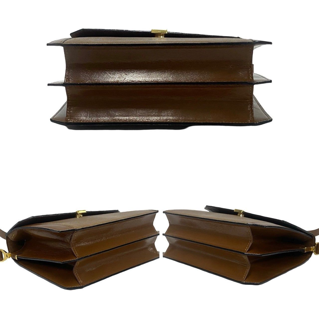 Yves Saint Laurent Yves Saint Laurent Shoulder Bag Brown Leather Size ONE SIZE - 6 Thumbnail