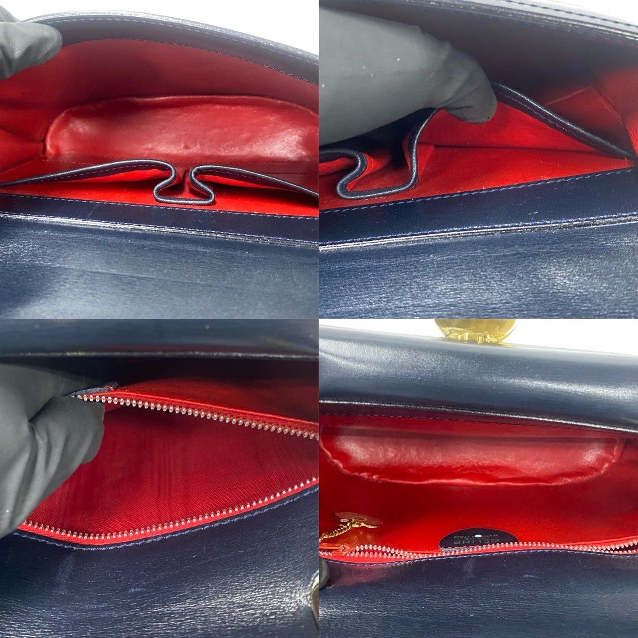 Celine Celine Handbag Blue Leather Size ONE SIZE - 9 Thumbnail