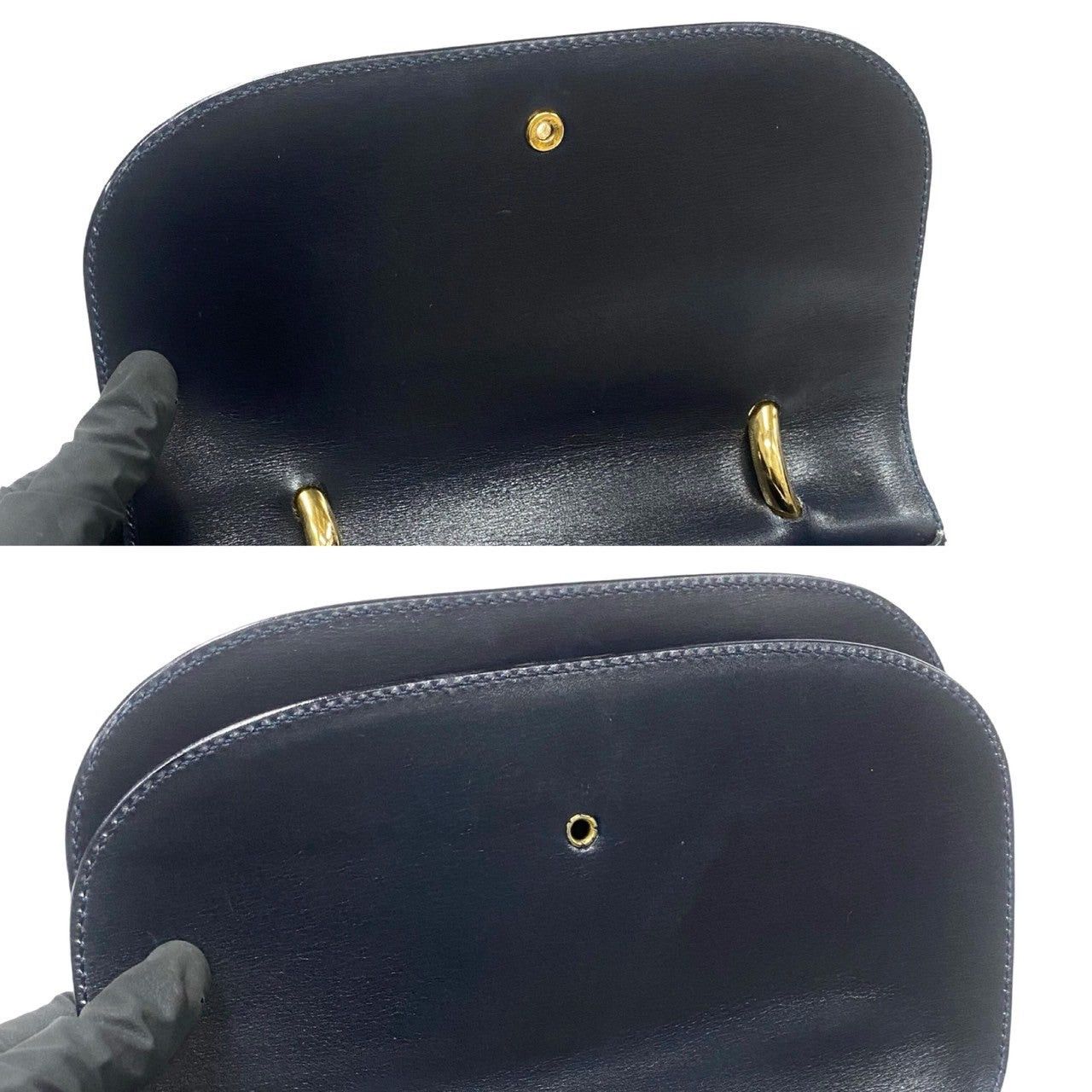 Celine Celine Handbag Blue Leather Size ONE SIZE - 8 Thumbnail