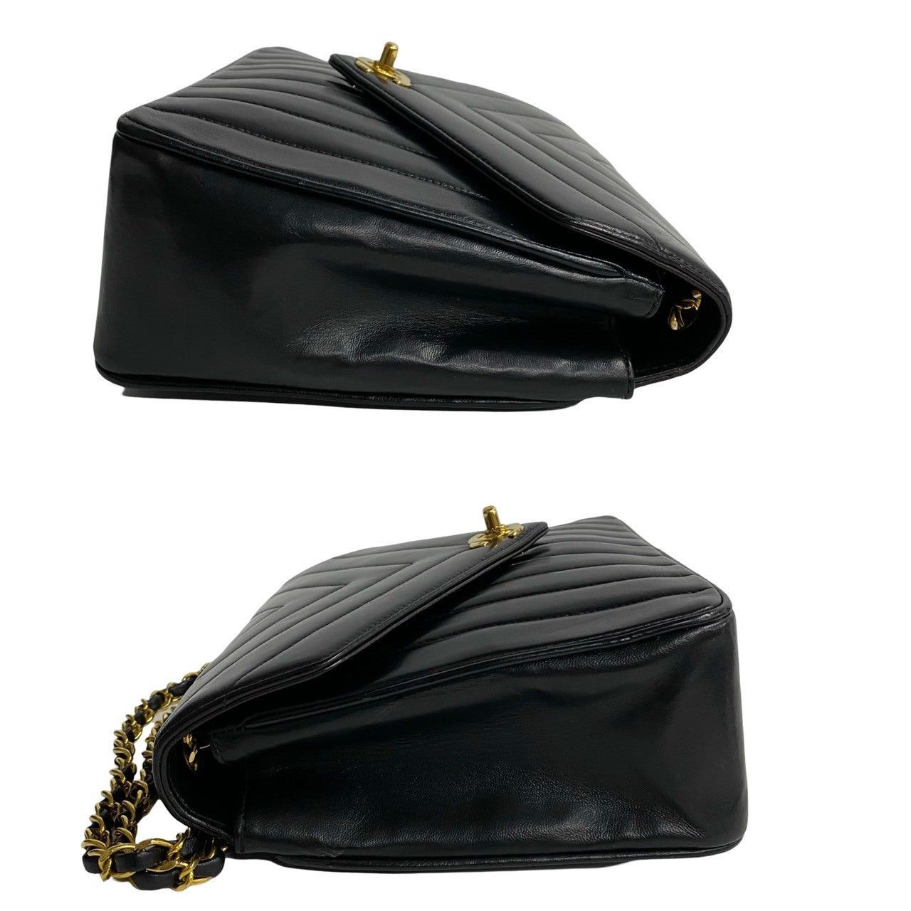 Chanel Chanel Shoulder Bag Black Leather Size ONE SIZE - 5 Thumbnail