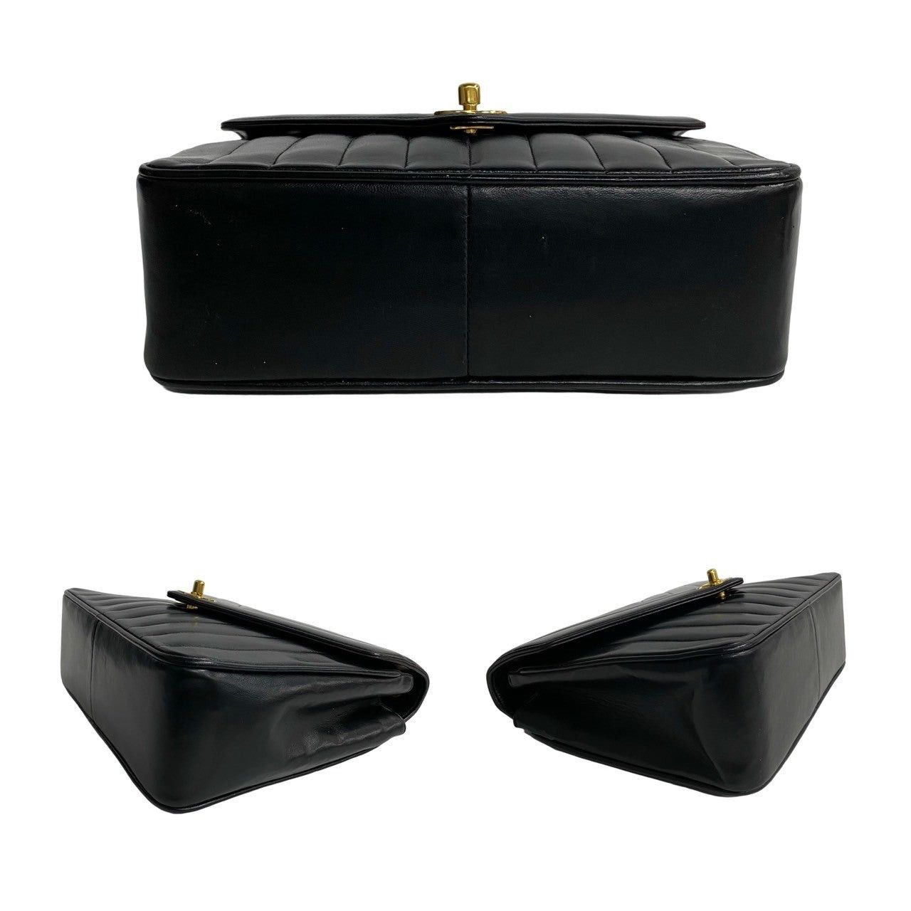 Chanel Chanel Shoulder Bag Black Leather Size ONE SIZE - 6 Thumbnail