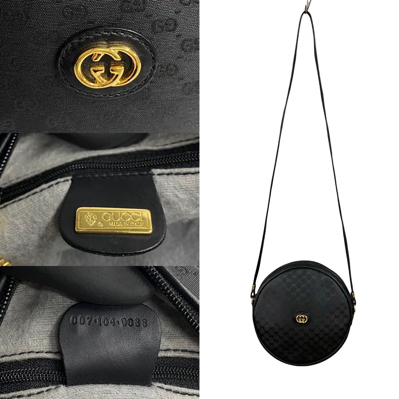 Gucci Gucci Shoulder Bag Black PVC Size ONE SIZE - 3 Thumbnail