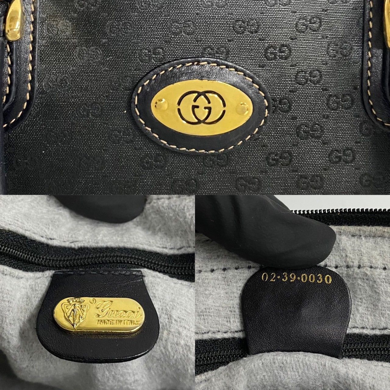 Gucci Gucci Handbag Black Leather Size ONE SIZE - 3 Thumbnail