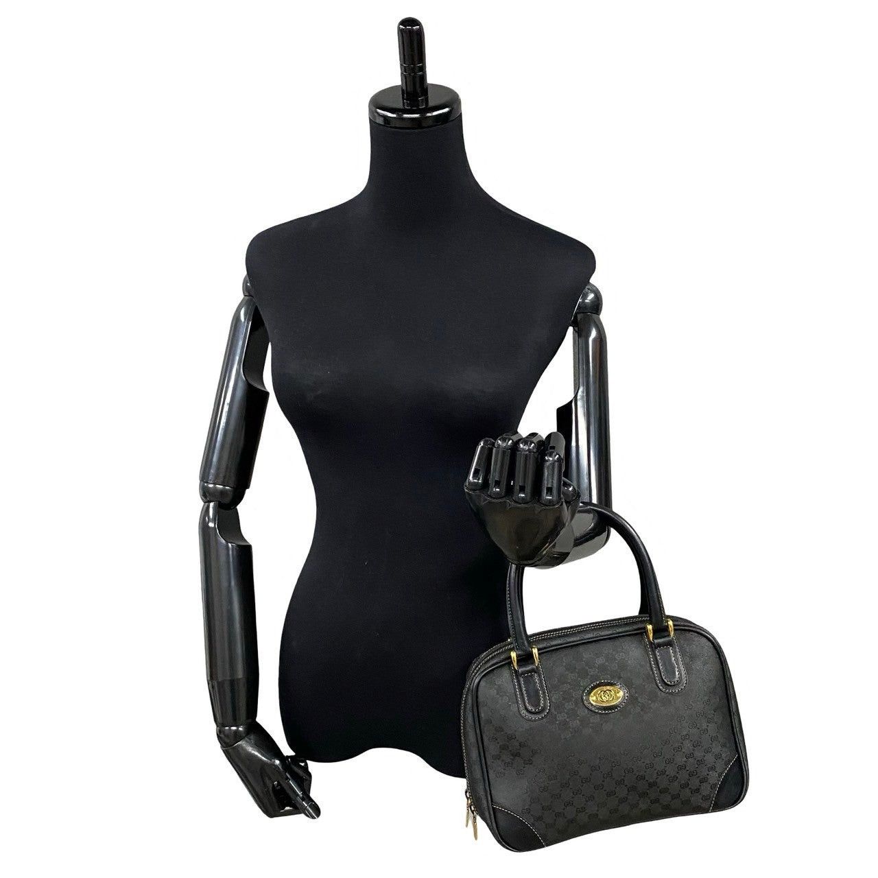 Gucci Gucci Handbag Black Leather Size ONE SIZE - 2 Thumbnail
