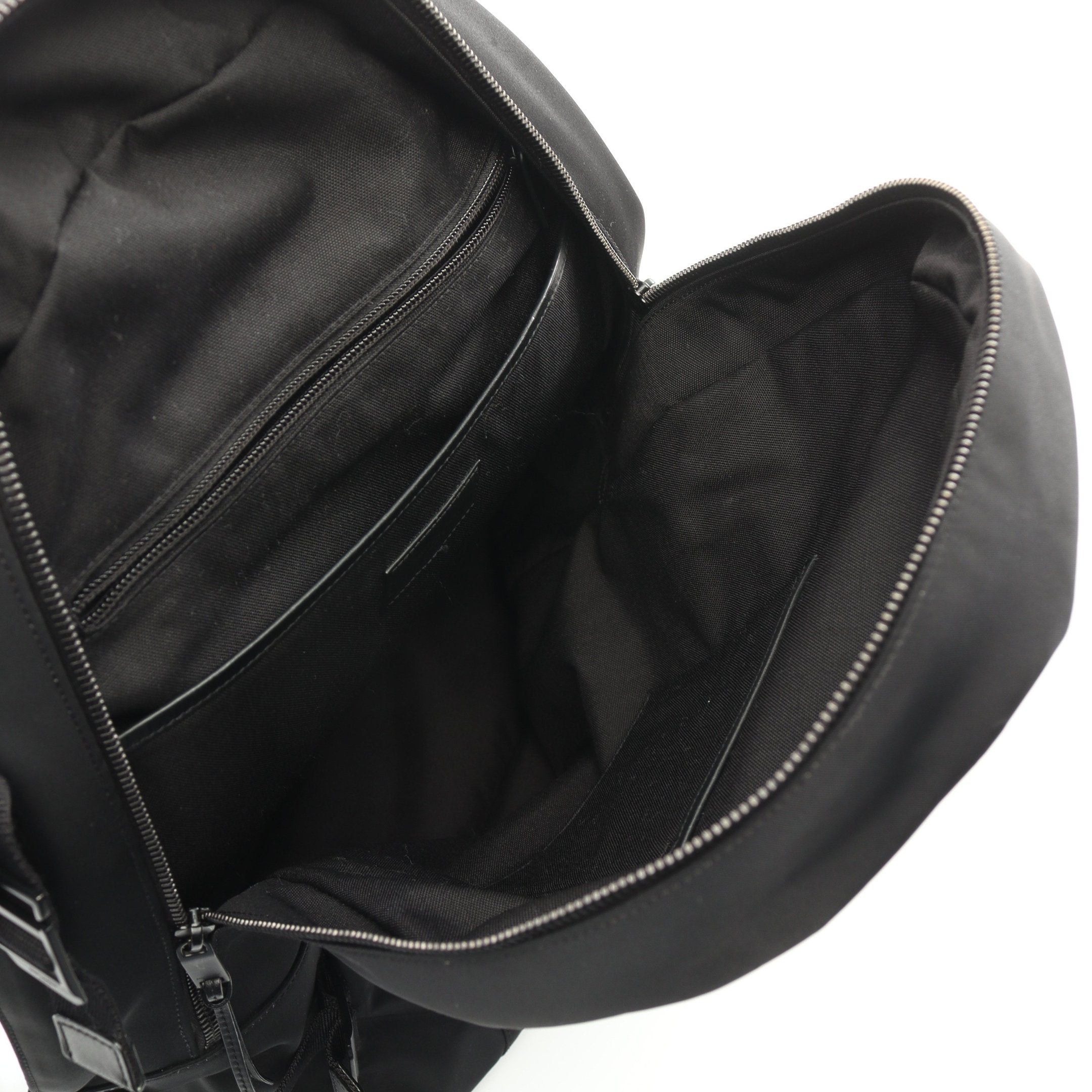 Yves Saint Laurent Yves Saint Laurent City Backpack Rucksack Nylon Leather Black Size ONE SIZE - 3 Thumbnail