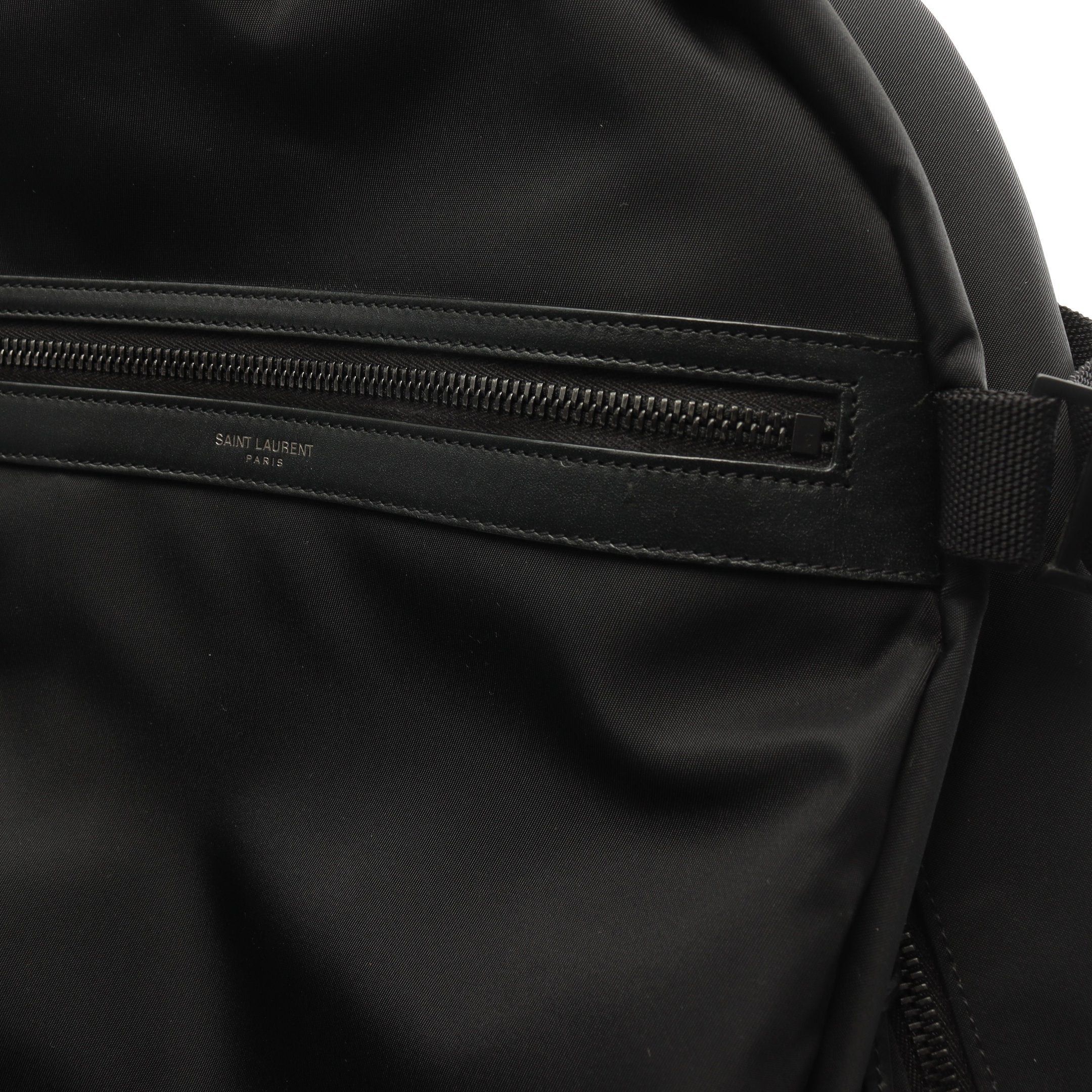 Yves Saint Laurent Yves Saint Laurent City Backpack Rucksack Nylon Leather Black Size ONE SIZE - 6 Thumbnail