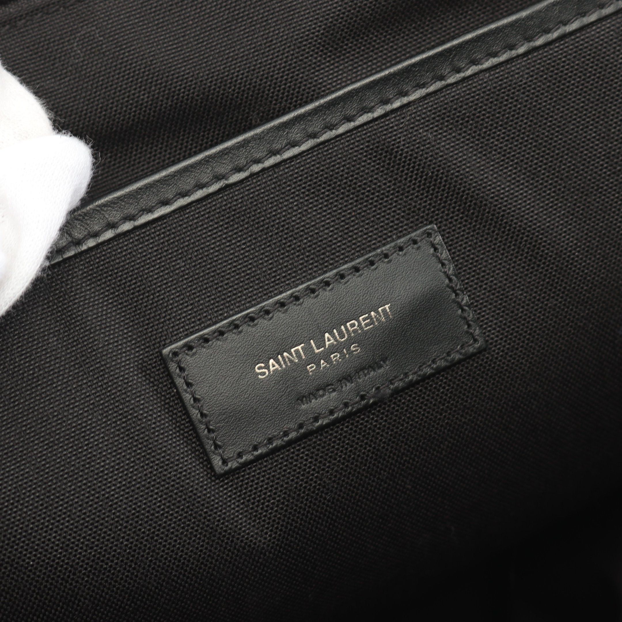 Yves Saint Laurent Yves Saint Laurent City Backpack Rucksack Nylon Leather Black Size ONE SIZE - 4 Thumbnail