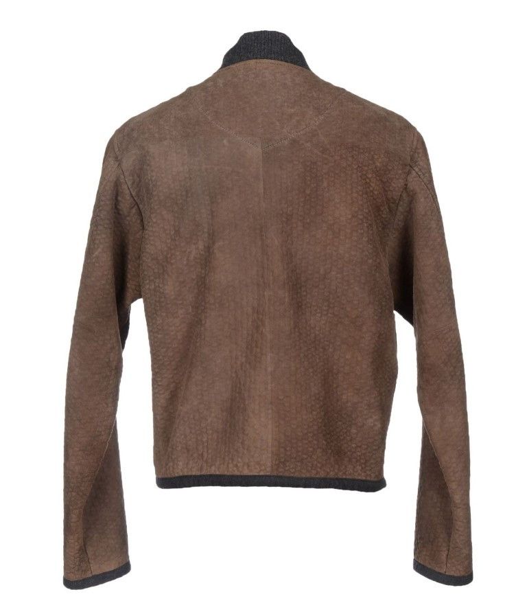 Dolce & Gabbana Elegant Leather & Wool Blend Men's Jacket Size US S / EU 44-46 / 1 - 2 Thumbnail
