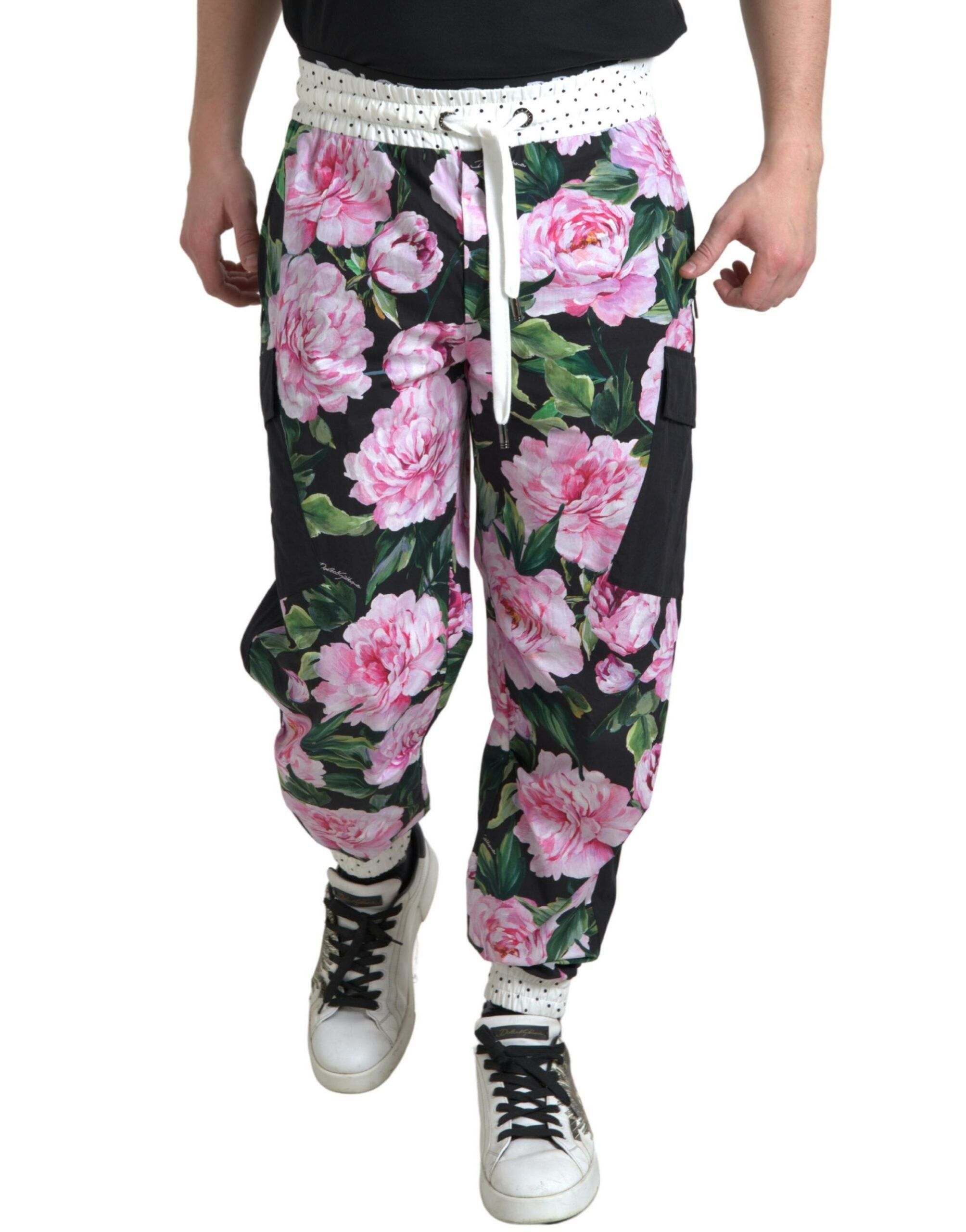 Dolce & Gabbana Elegant Multicolor Cotton Men's Joggers Size US 34 / EU 50 - 3 Thumbnail