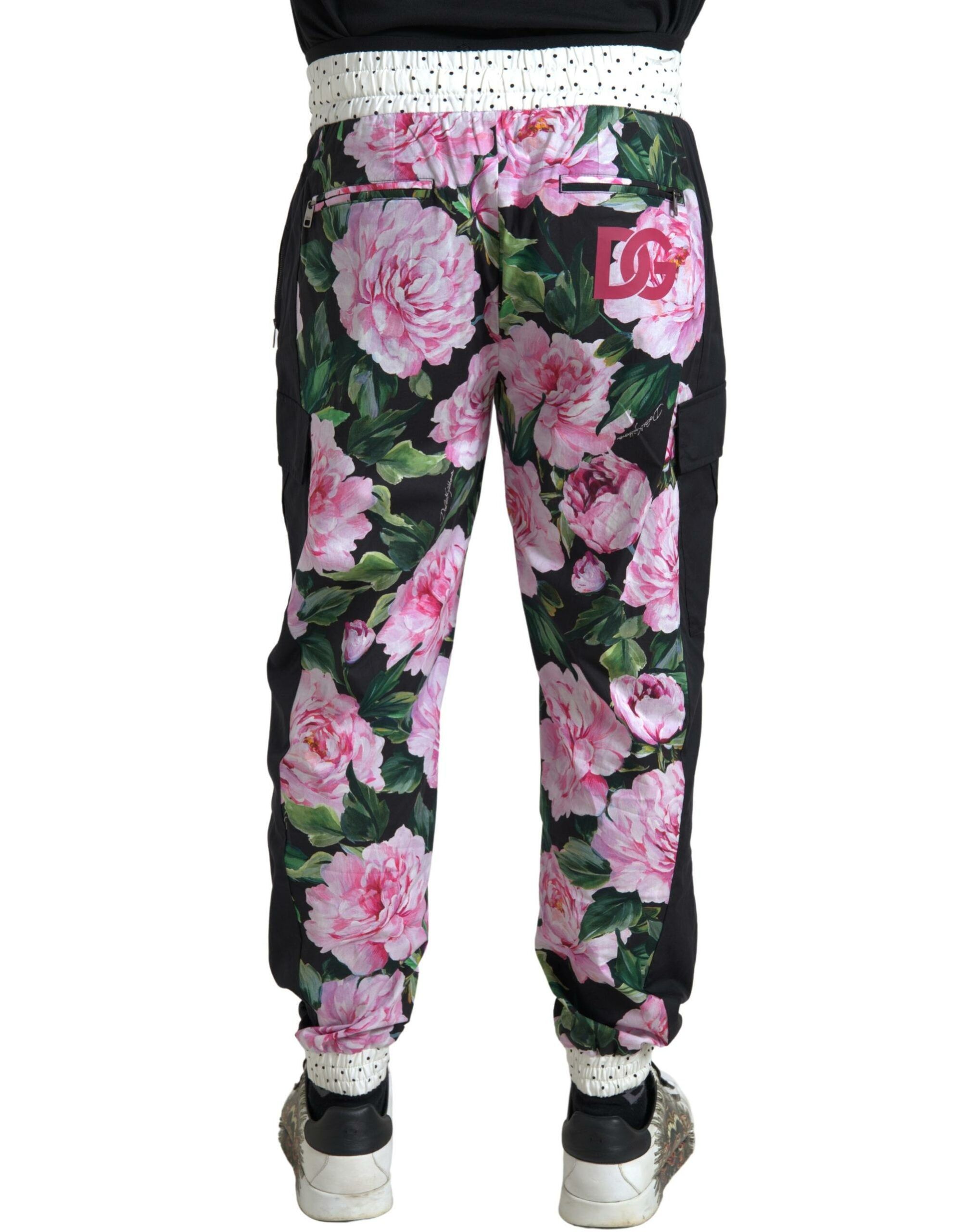 Dolce & Gabbana Elegant Multicolor Cotton Men's Joggers Size US 34 / EU 50 - 2 Thumbnail