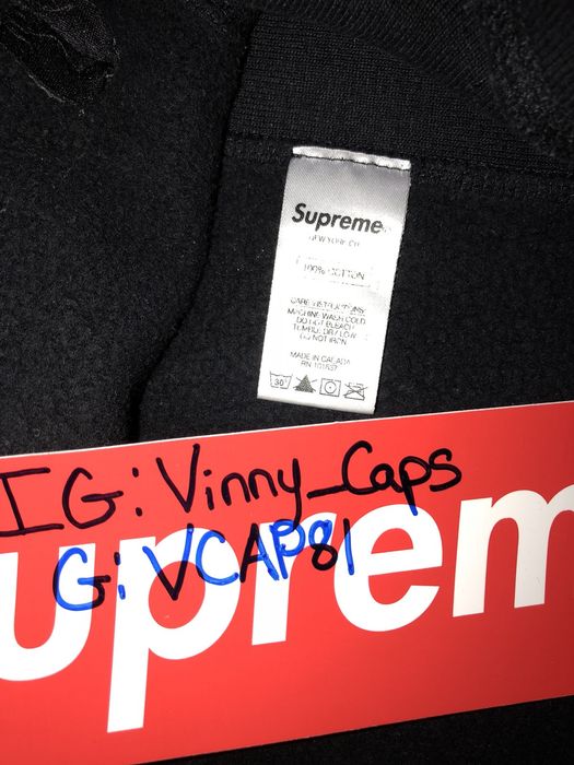 Supreme black best sale red box logo