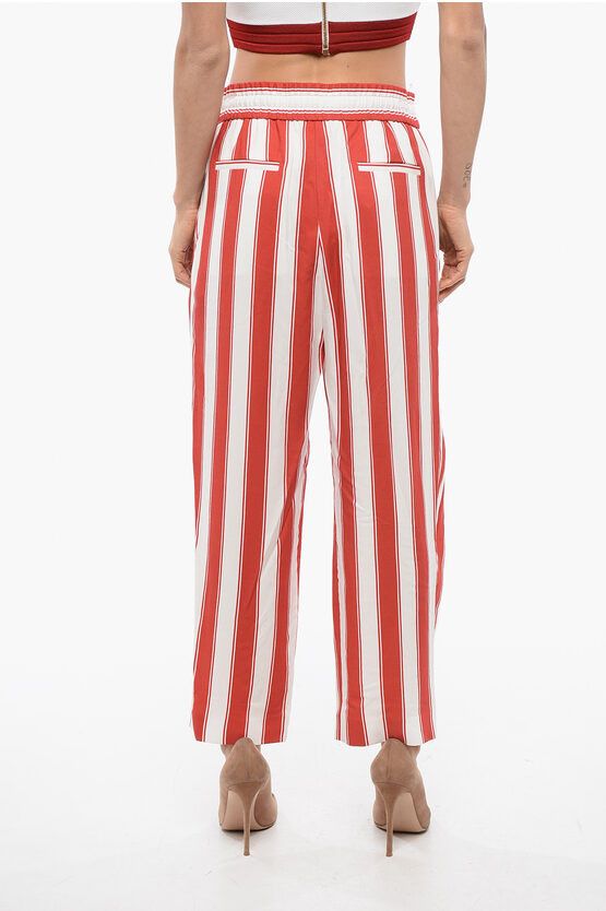 Balmain striped pants deals