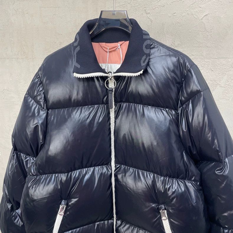 Acne Studios Black Collar Zipper Short Down Jacket